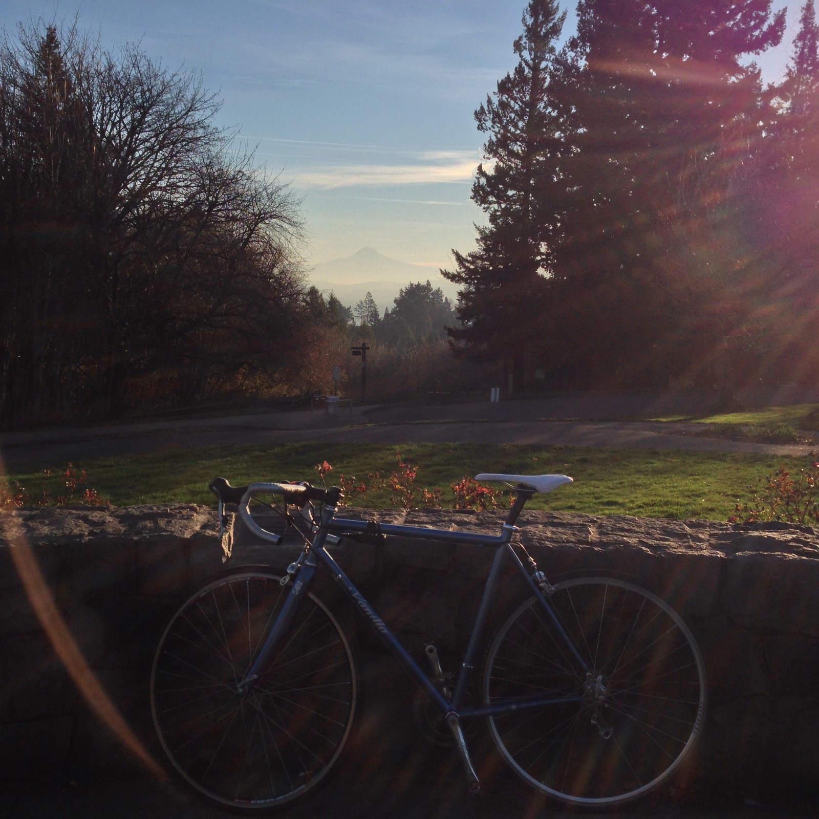 View from Council Crest toward Mt. Hood, which is visible