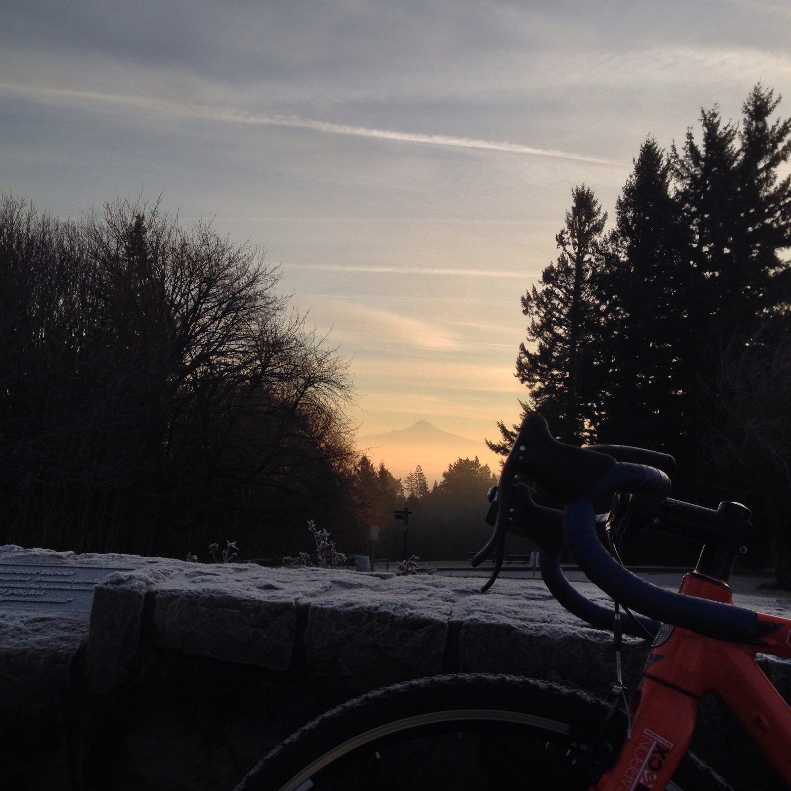 View from Council Crest toward Mt. Hood, which is visible