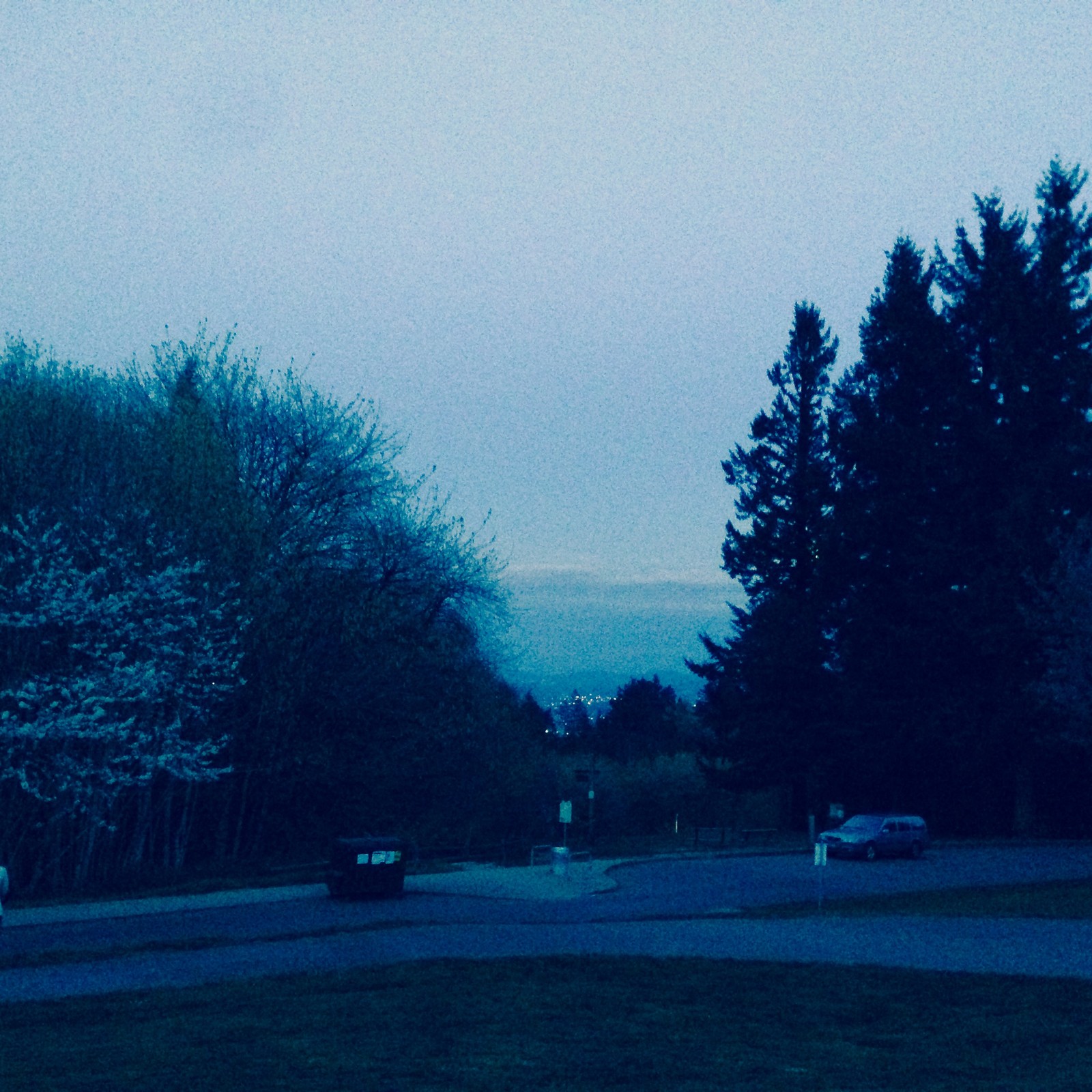 View from Council Crest toward Mt. Hood, which is NOT visible