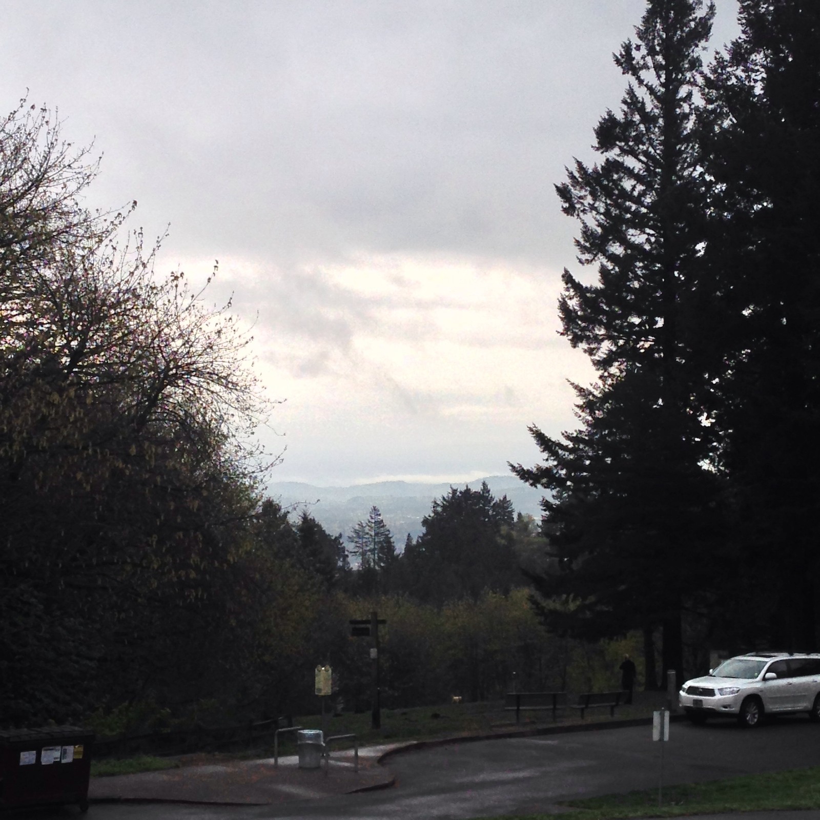 View from Council Crest toward Mt. Hood, which is NOT visible