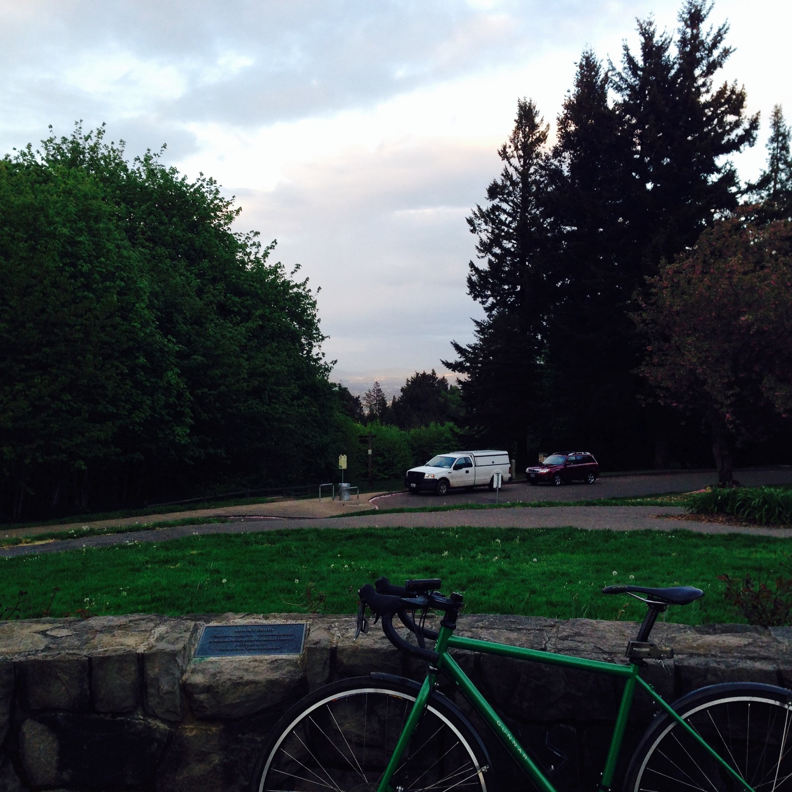 View from Council Crest toward Mt. Hood, which is NOT visible