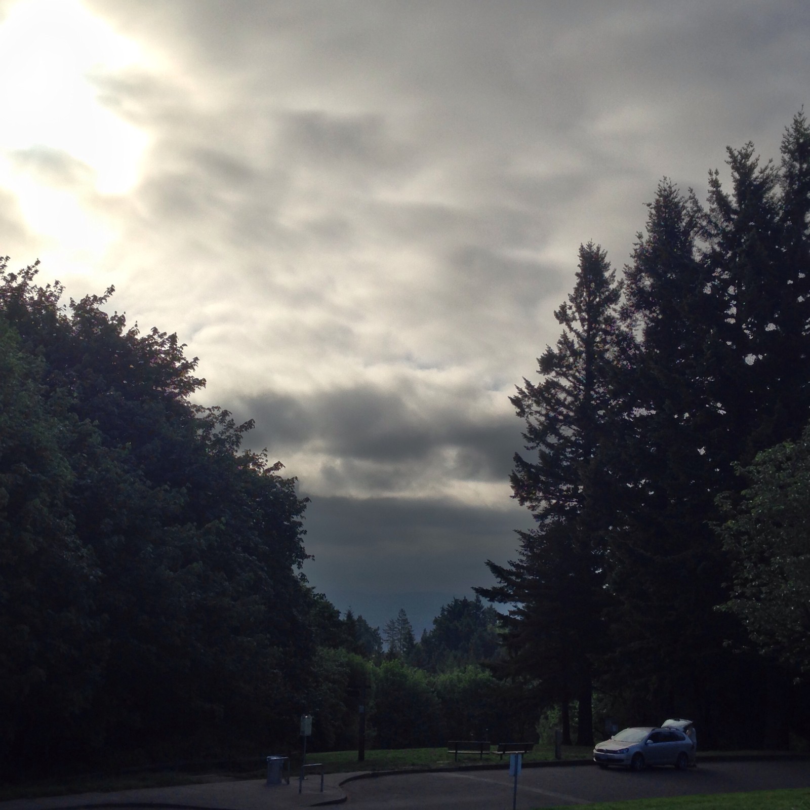 View from Council Crest toward Mt. Hood, which is NOT visible
