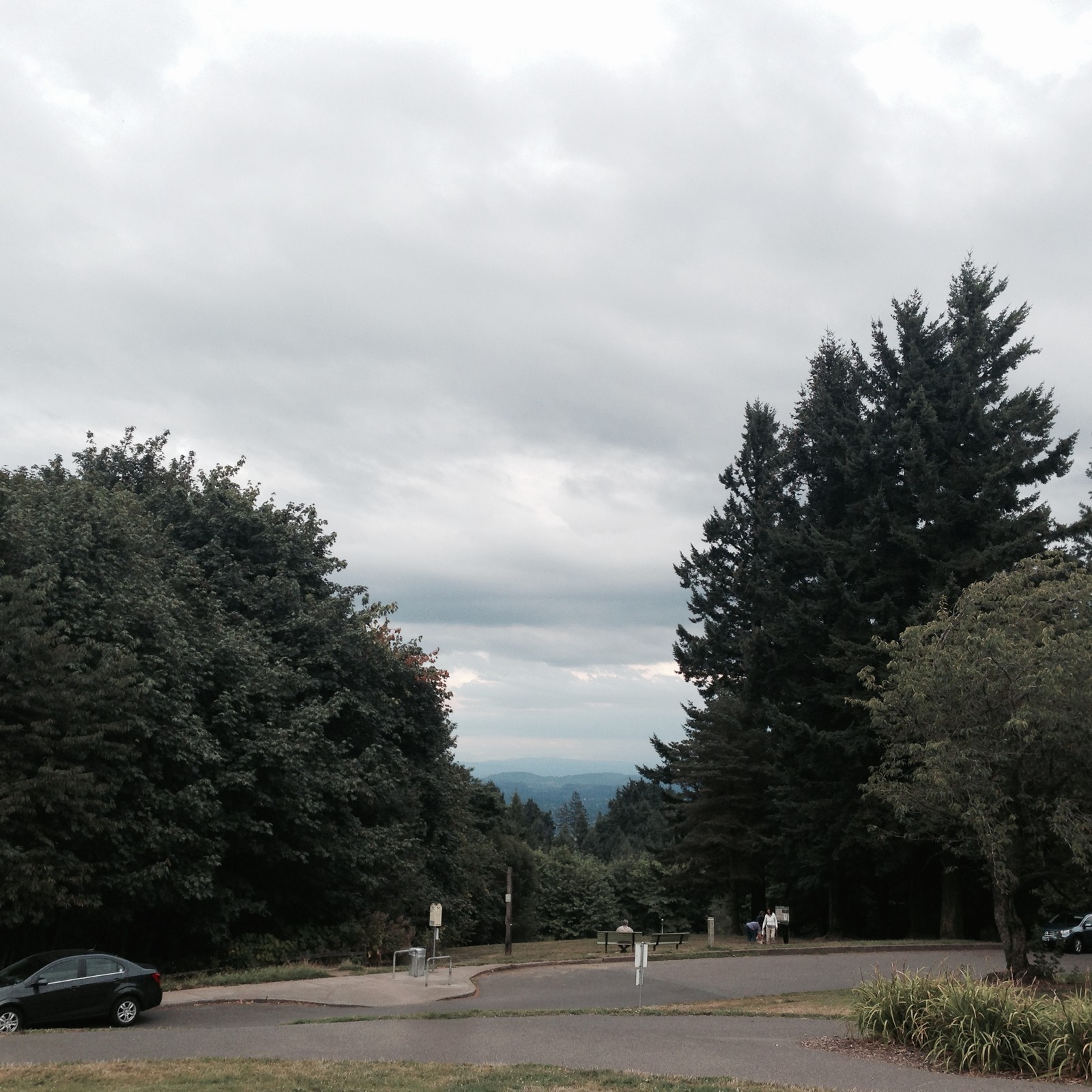 View from Council Crest toward Mt. Hood, which is NOT visible