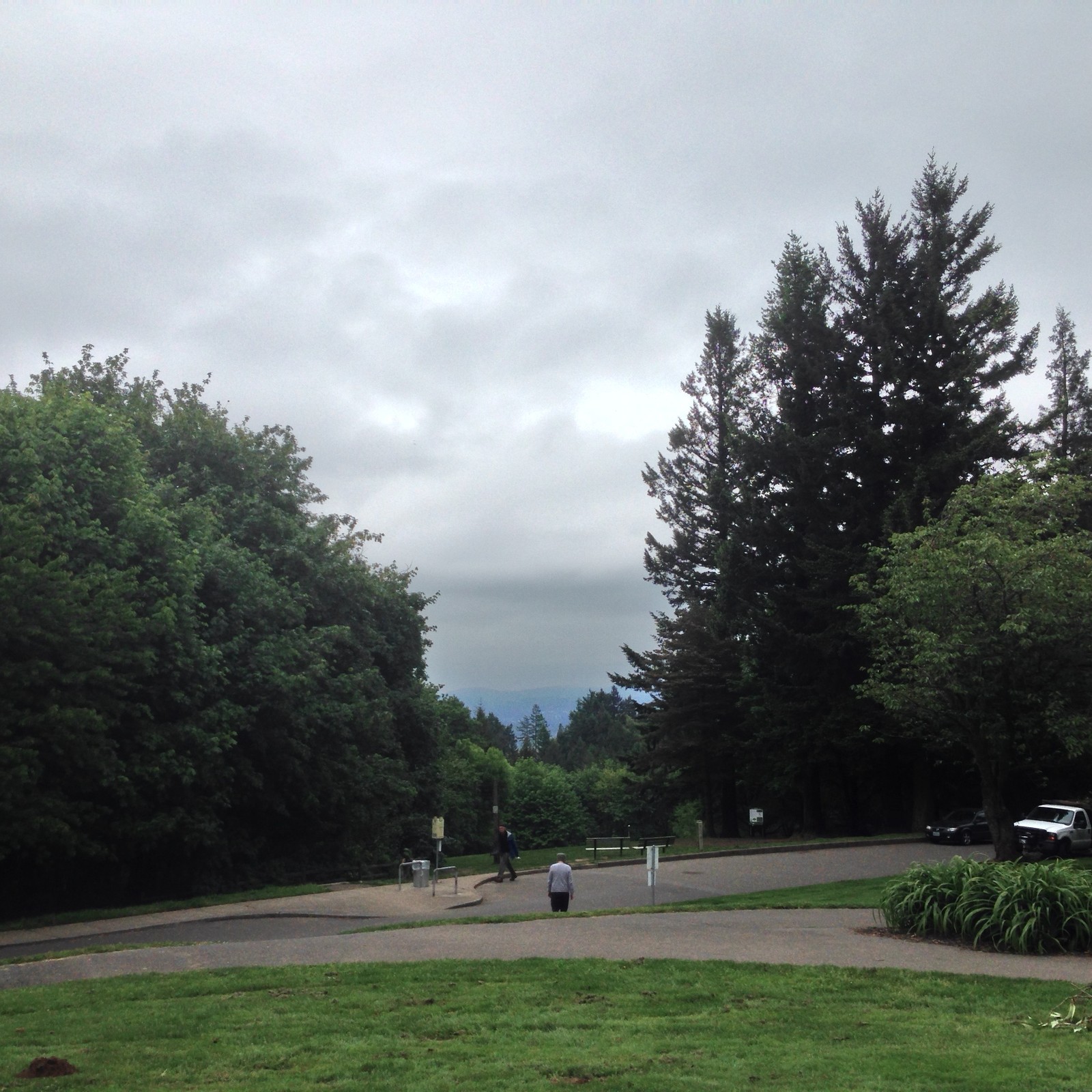 View from Council Crest toward Mt. Hood, which is NOT visible