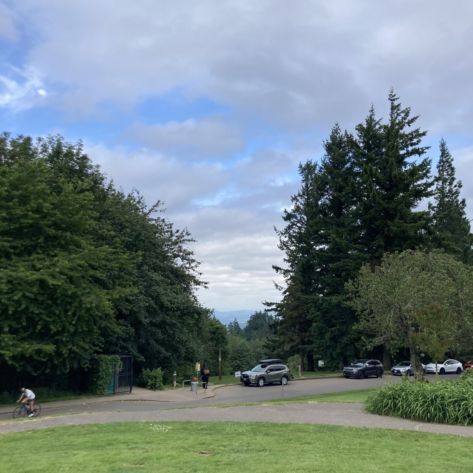 View from Council Crest toward Mt. Hood, which is NOT visible