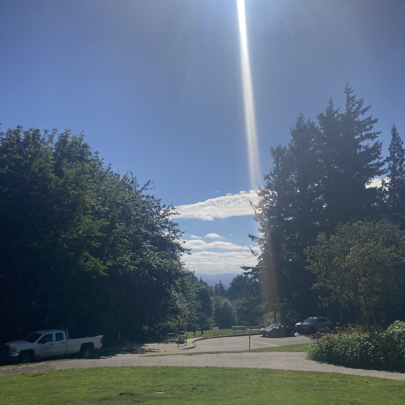 View from Council Crest toward Mt. Hood, which is NOT visible
