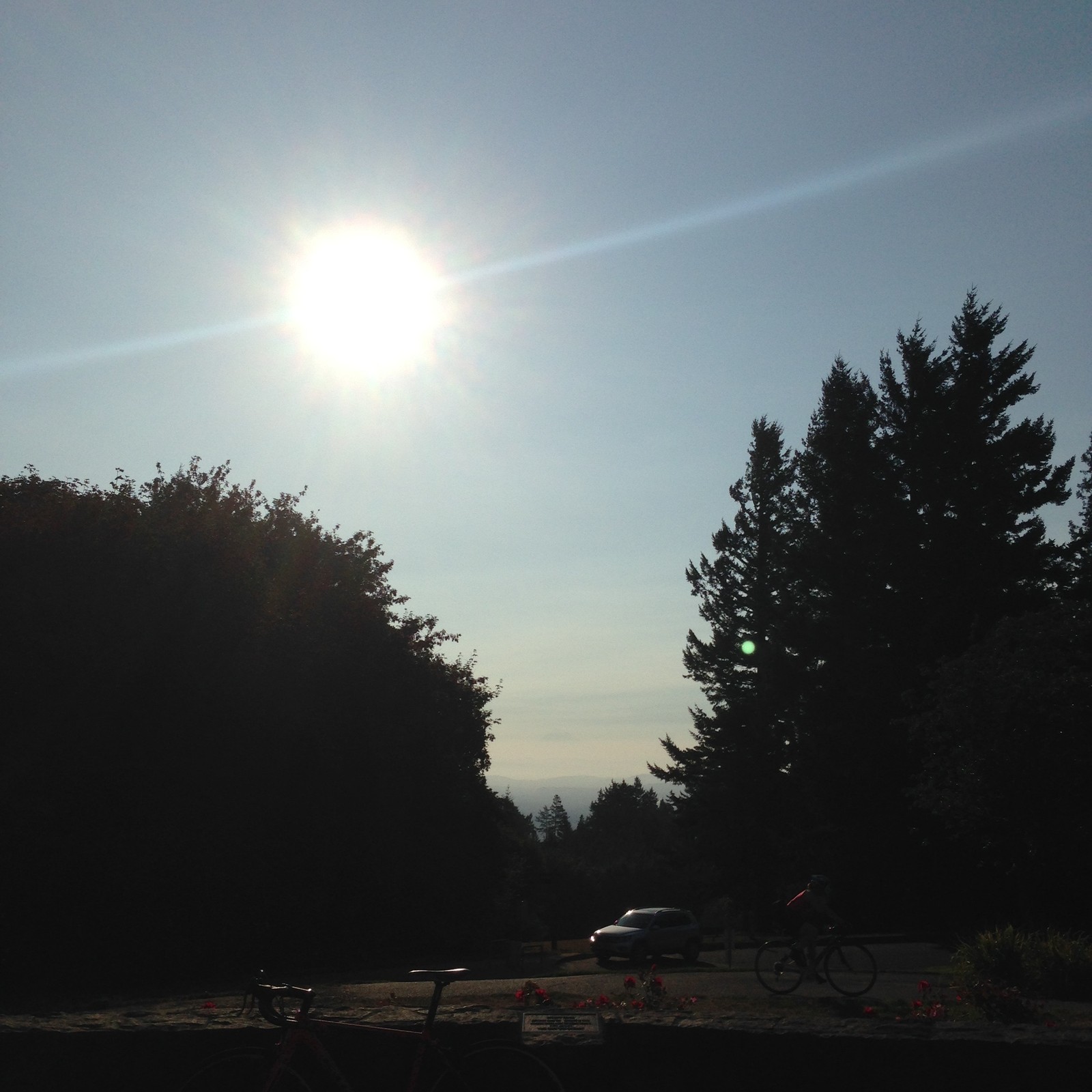 View from Council Crest toward Mt. Hood, which is visible