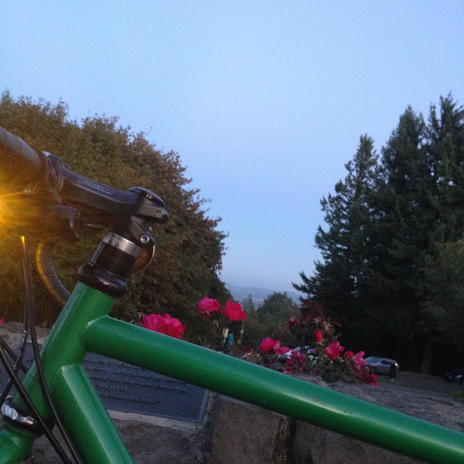 View from Council Crest toward Mt. Hood, which is visible