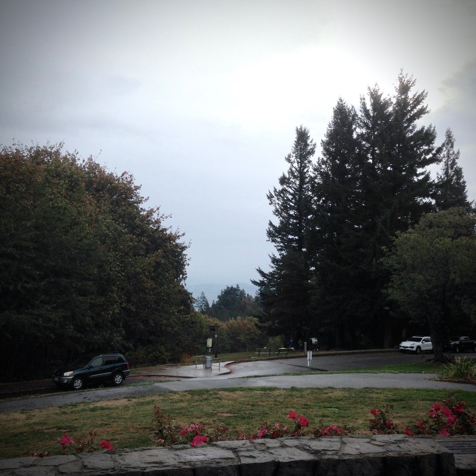 View from Council Crest toward Mt. Hood, which is NOT visible