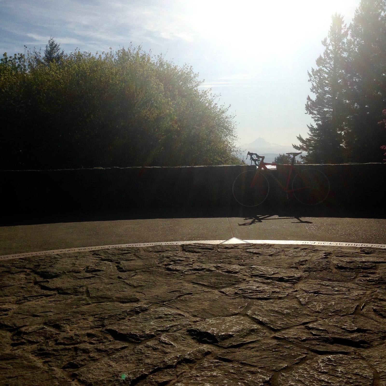 View from Council Crest toward Mt. Hood, which is visible