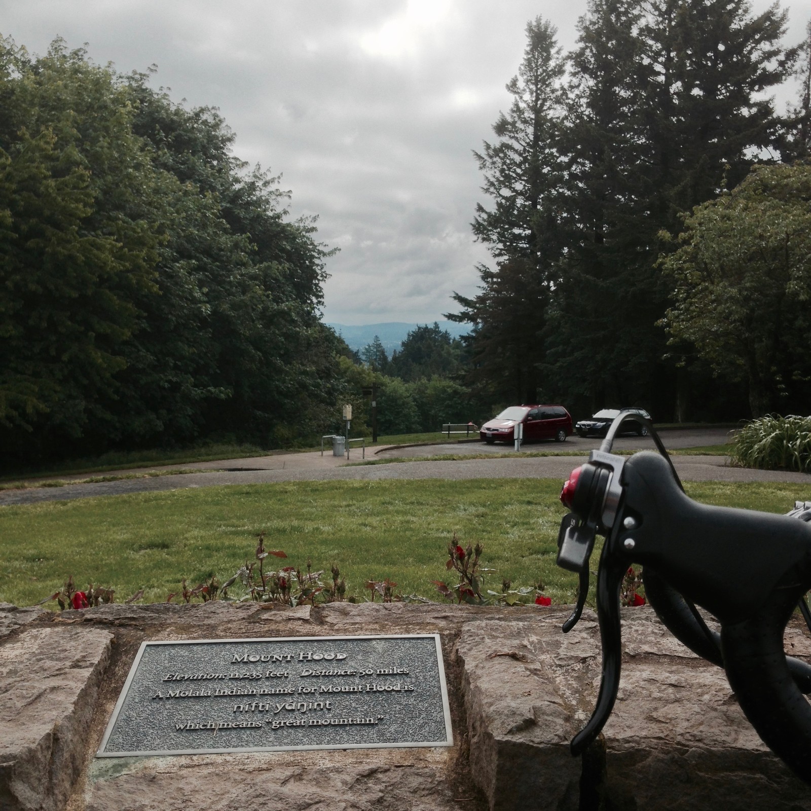 View from Council Crest toward Mt. Hood, which is NOT visible