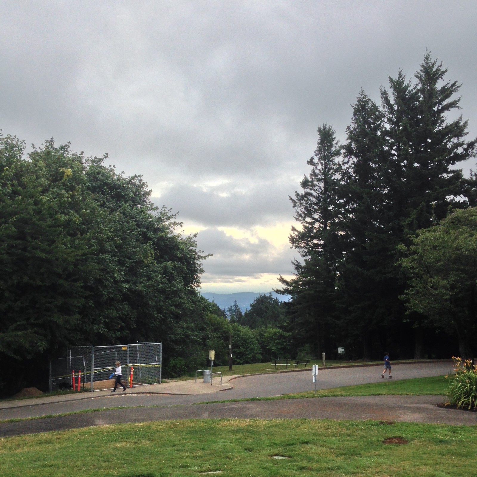 View from Council Crest toward Mt. Hood, which is NOT visible