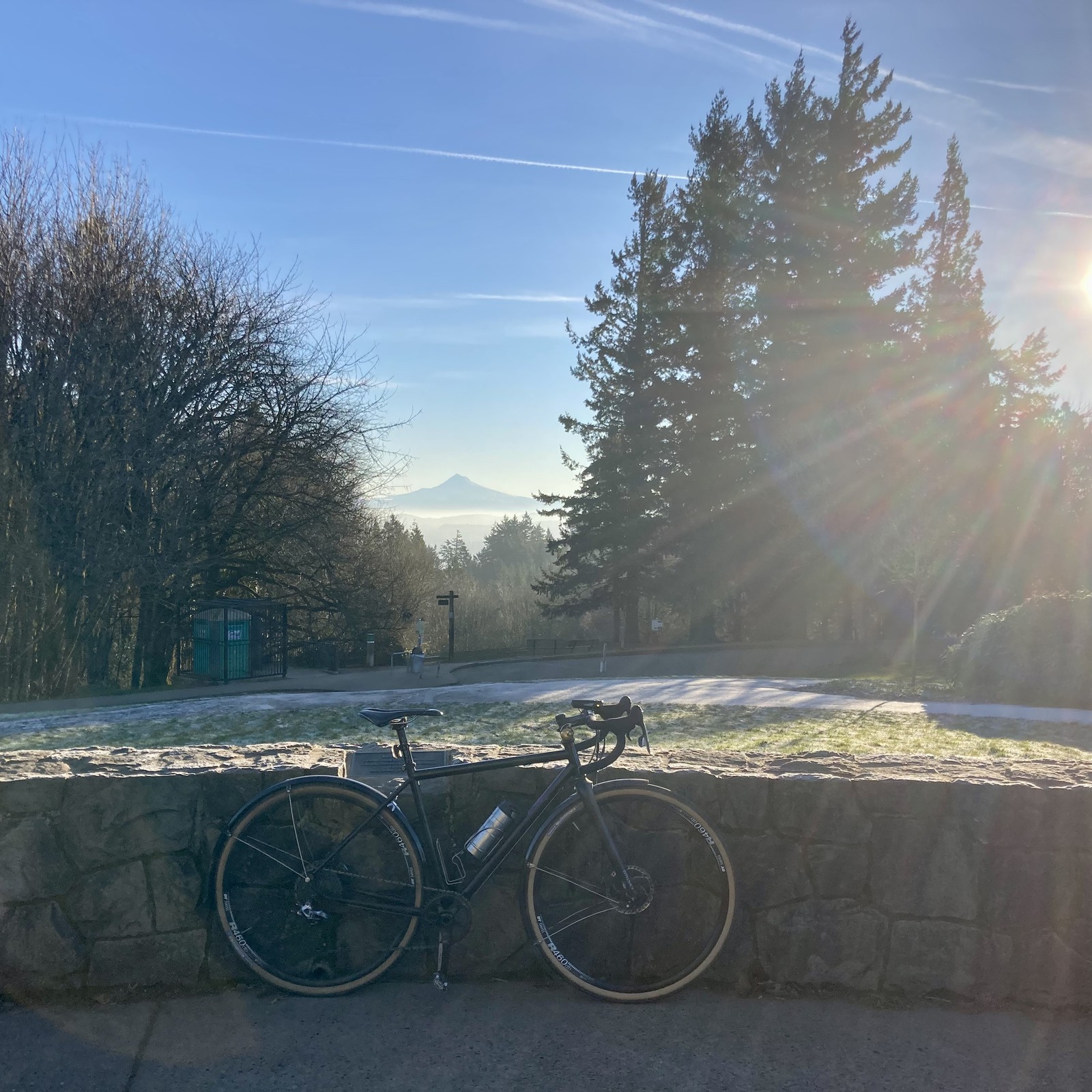View from Council Crest toward Mt. Hood, which is visible