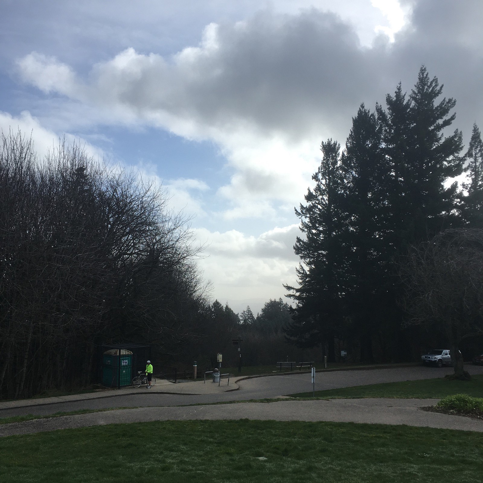 View from Council Crest toward Mt. Hood, which is NOT visible