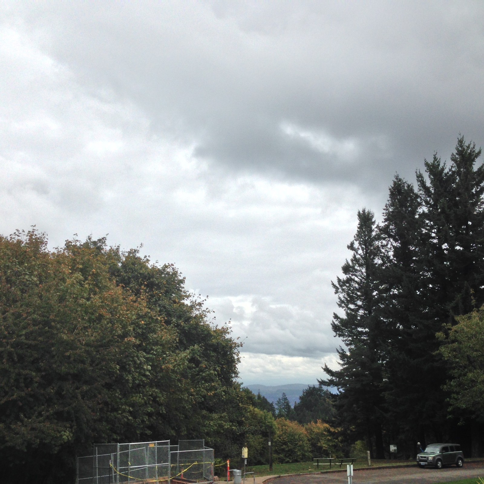 View from Council Crest toward Mt. Hood, which is NOT visible