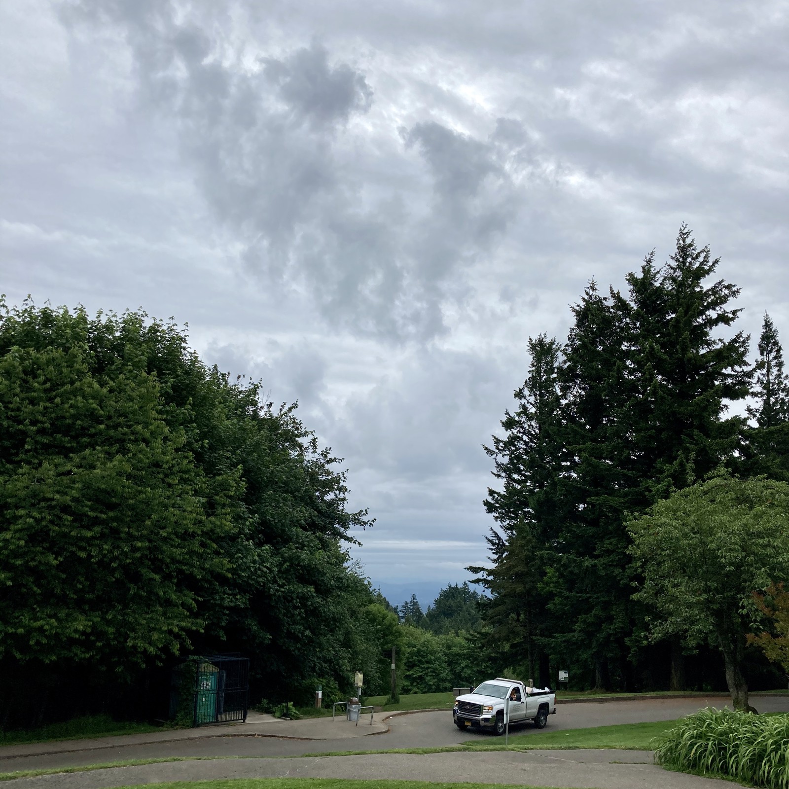 View from Council Crest toward Mt. Hood, which is NOT visible