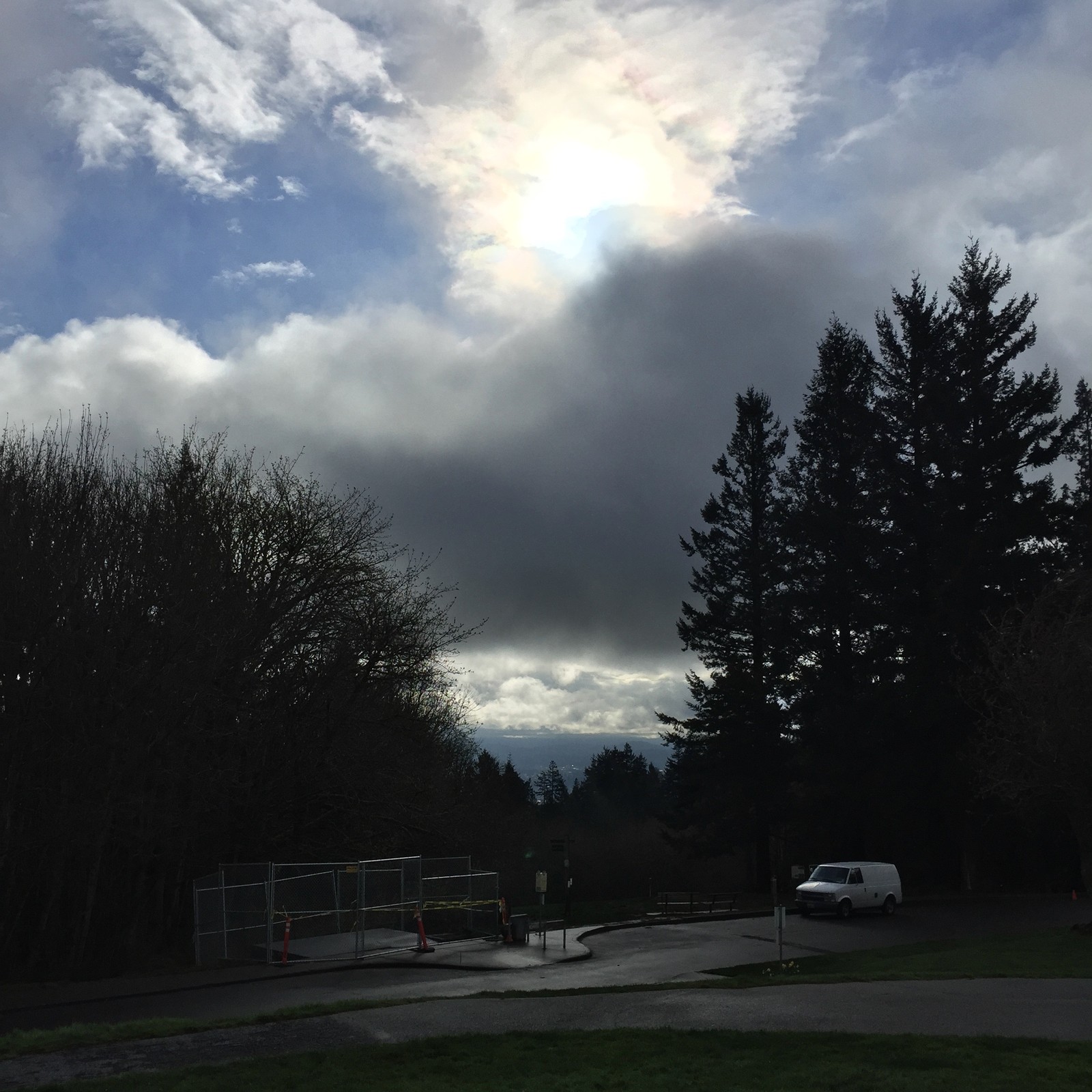 View from Council Crest toward Mt. Hood, which is NOT visible