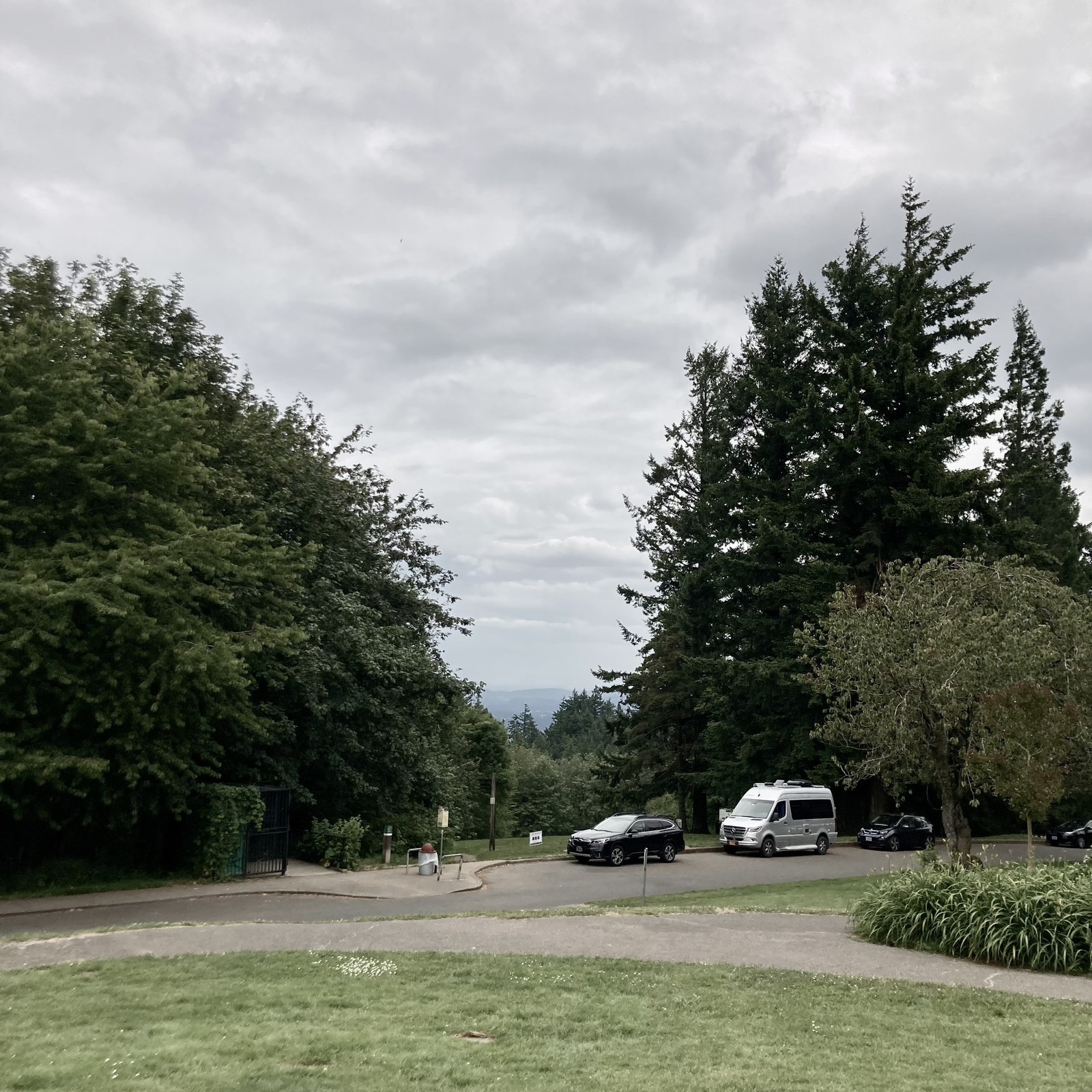 View from Council Crest toward Mt. Hood, which is NOT visible