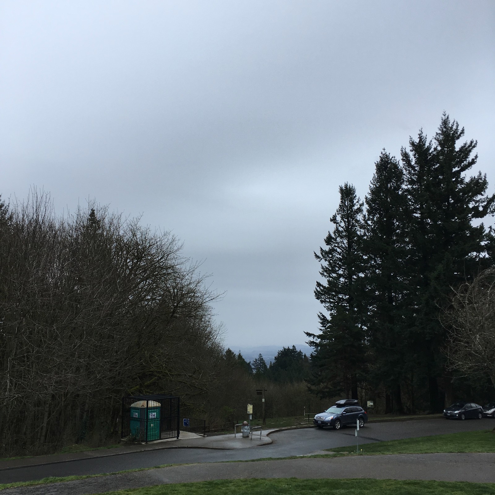 View from Council Crest toward Mt. Hood, which is NOT visible