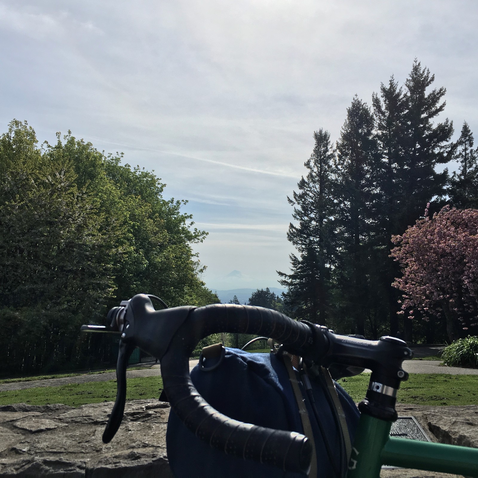 View from Council Crest toward Mt. Hood, which is visible