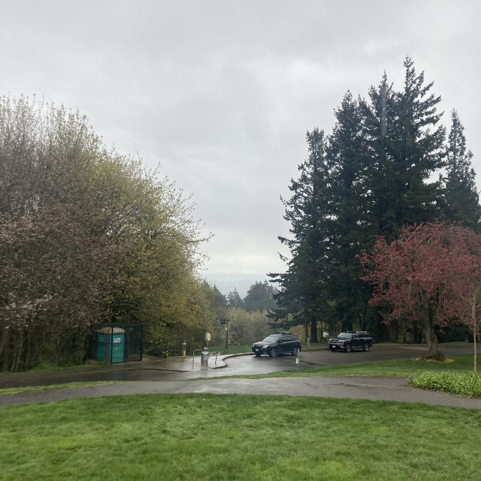 View from Council Crest toward Mt. Hood, which is NOT visible