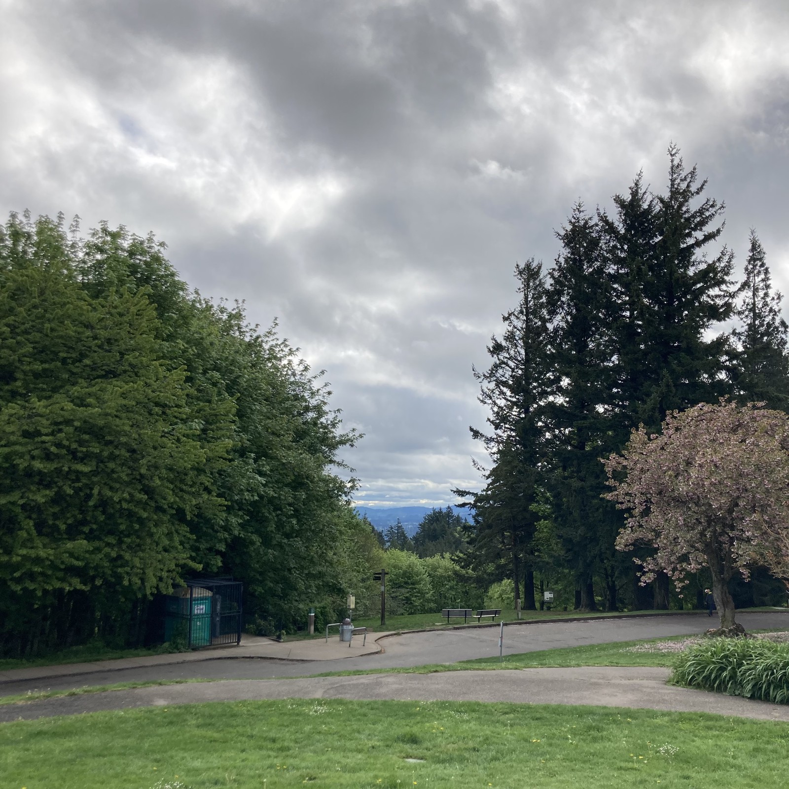 View from Council Crest toward Mt. Hood, which is NOT visible