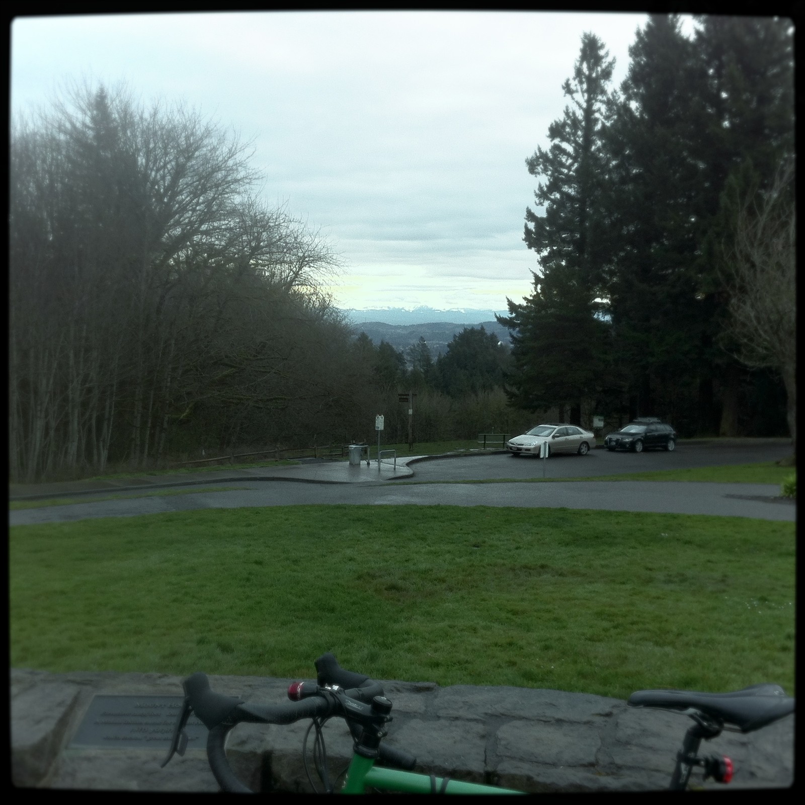 View from Council Crest toward Mt. Hood, which is visible