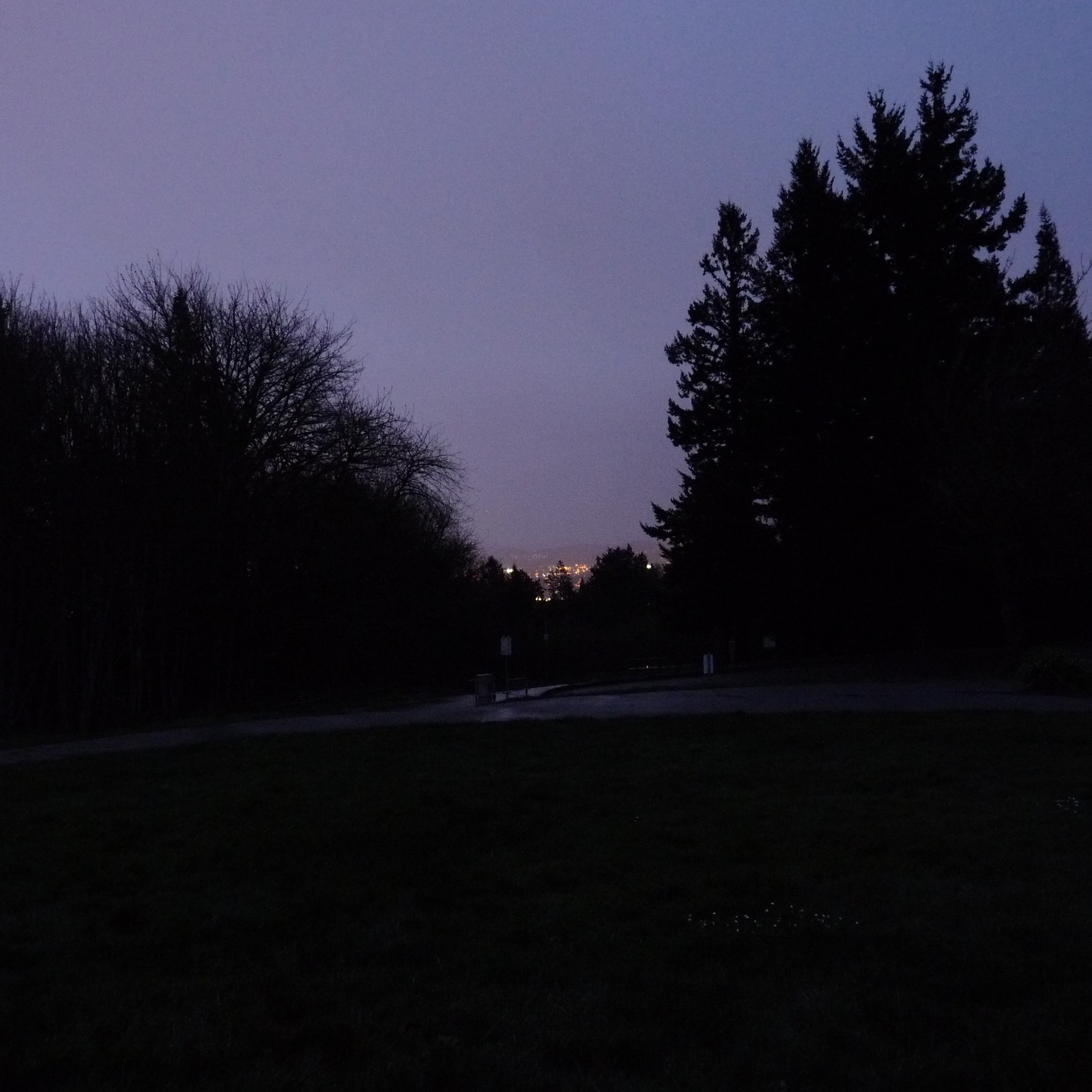 View from Council Crest toward Mt. Hood, which is NOT visible