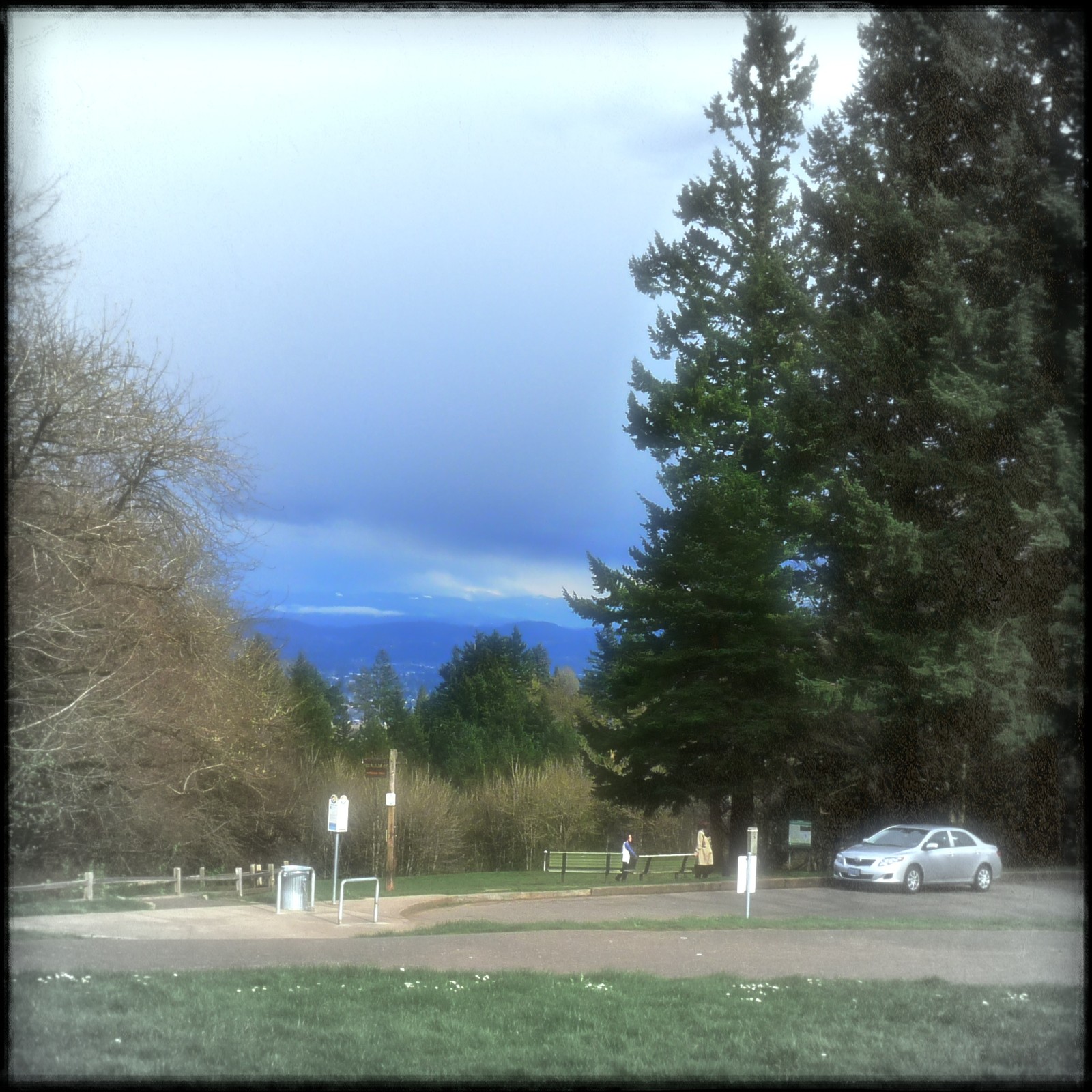 View from Council Crest toward Mt. Hood, which is NOT visible