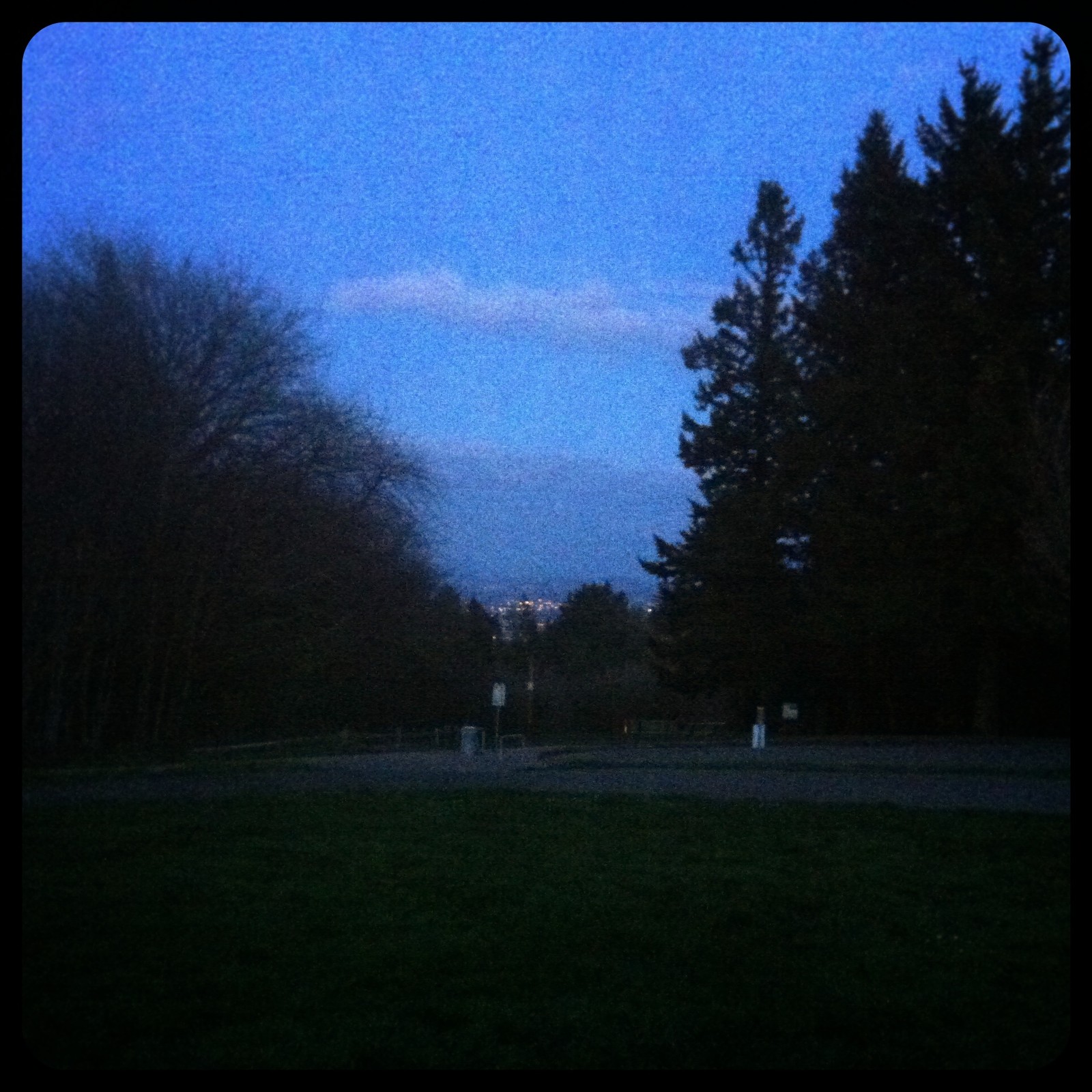 View from Council Crest toward Mt. Hood, which is NOT visible