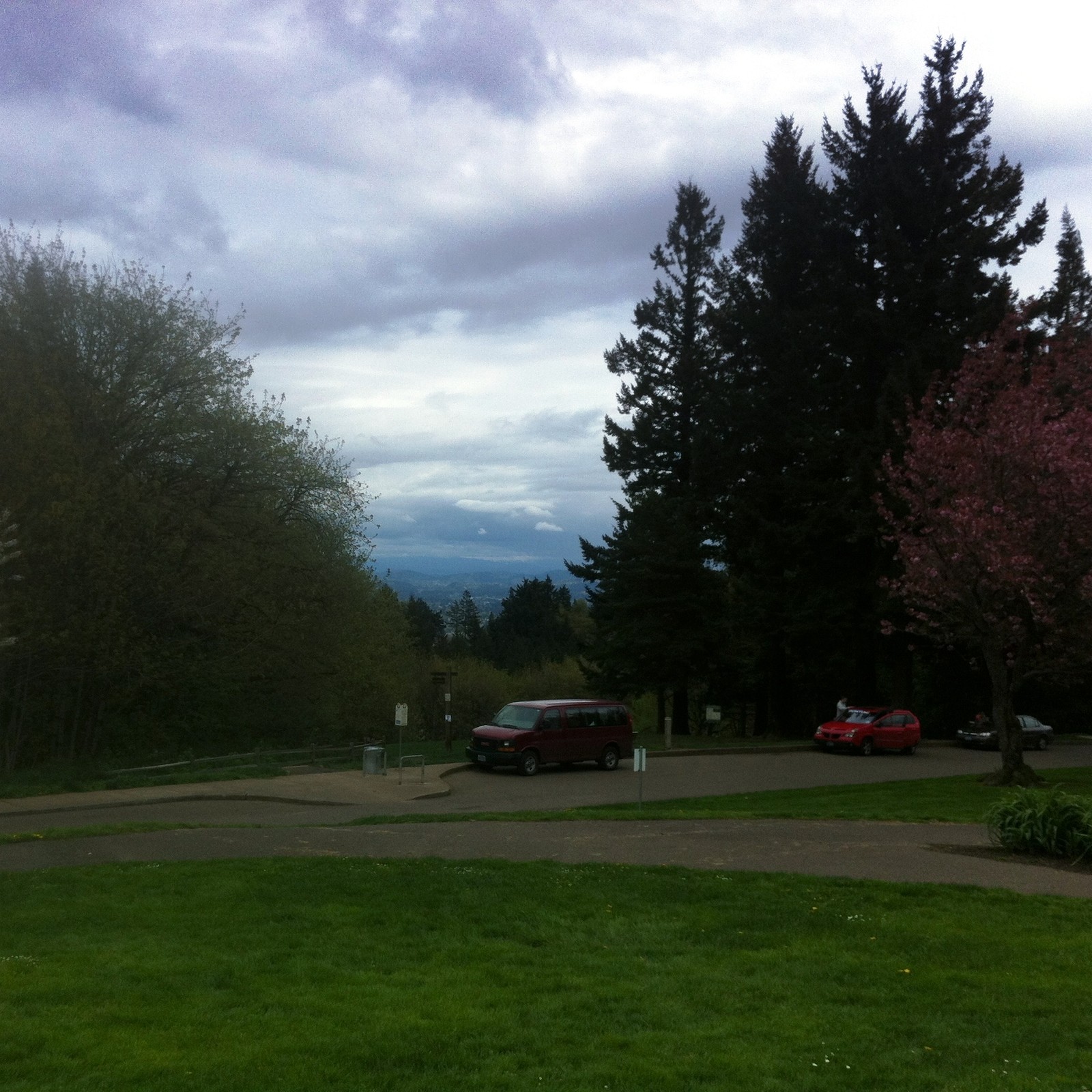 View from Council Crest toward Mt. Hood, which is NOT visible