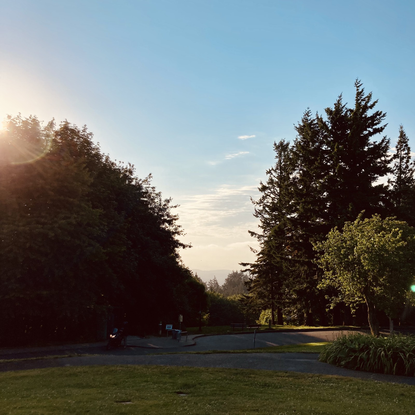 View from Council Crest toward Mt. Hood, which is NOT visible