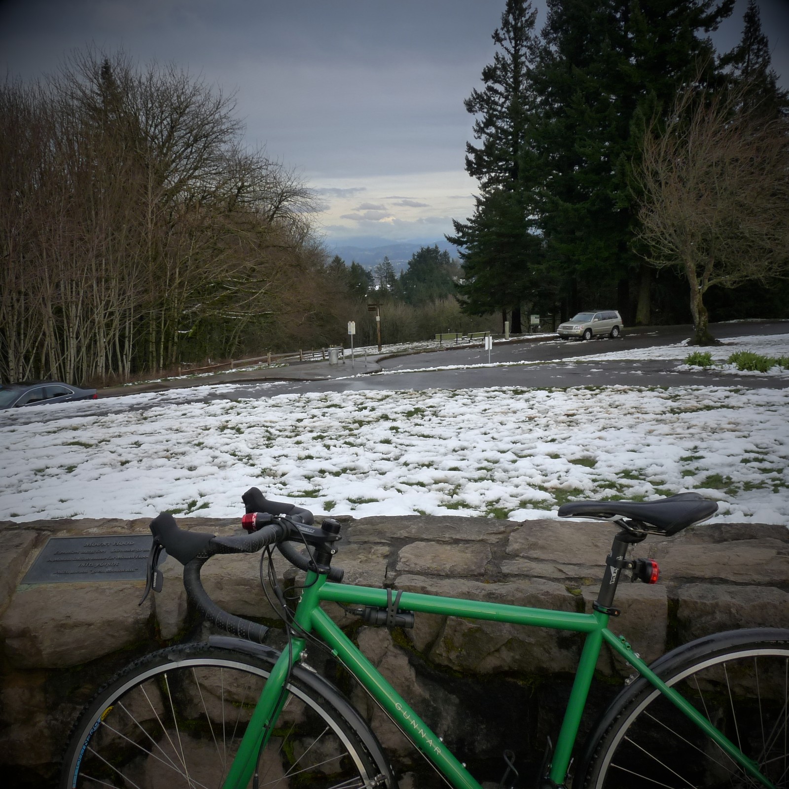 View from Council Crest toward Mt. Hood, which is visible
