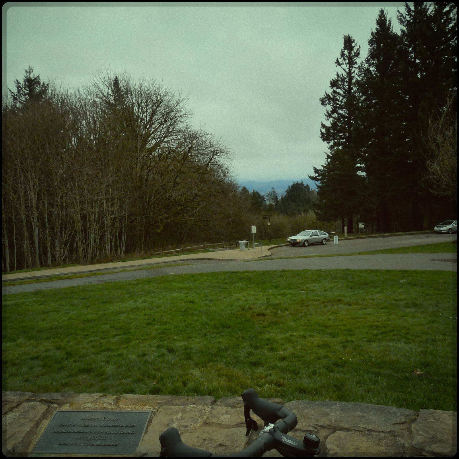 View from Council Crest toward Mt. Hood, which is NOT visible