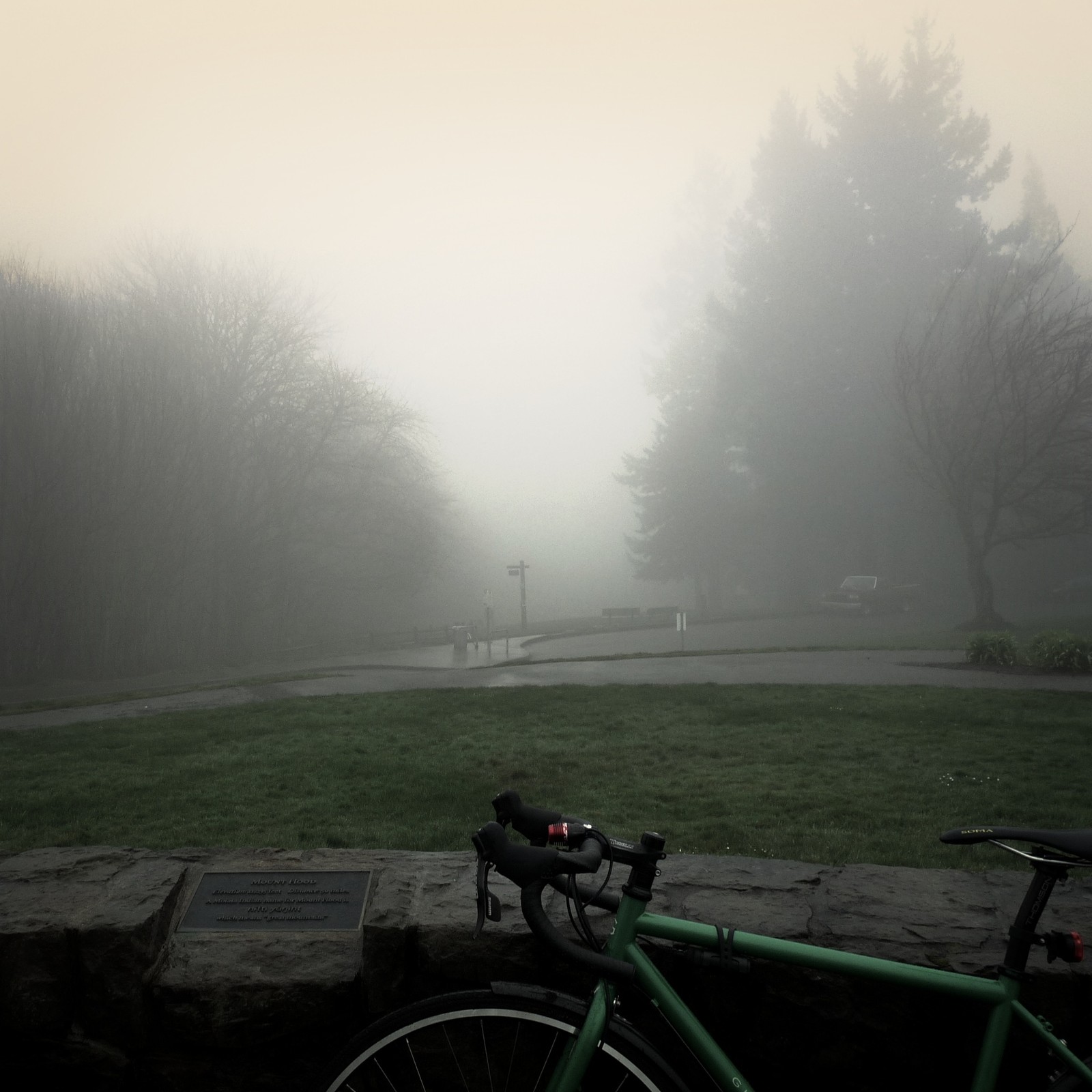 View from Council Crest toward Mt. Hood, which is NOT visible