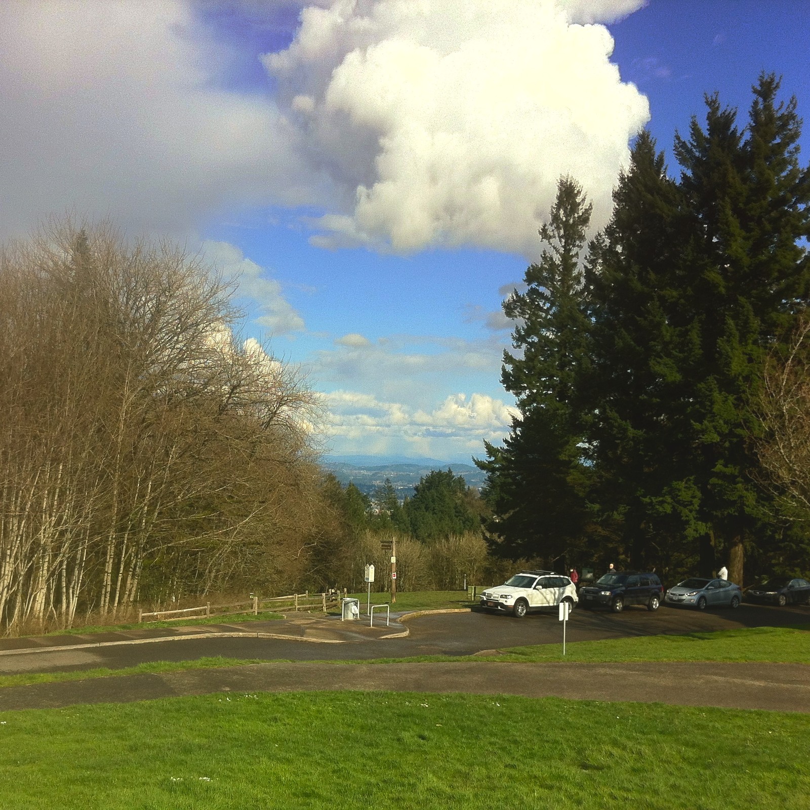 View from Council Crest toward Mt. Hood, which is NOT visible