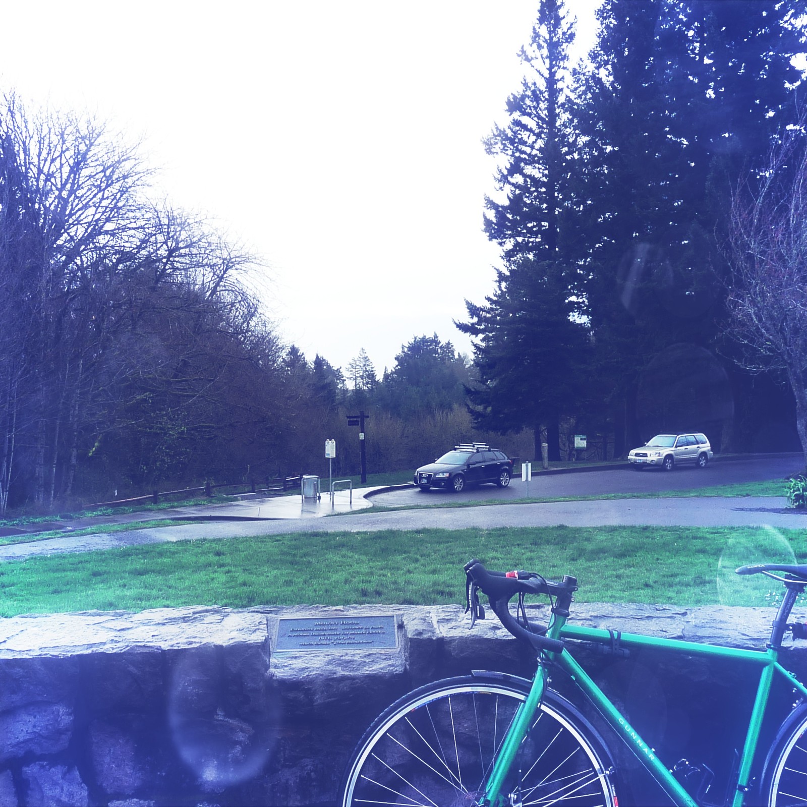 View from Council Crest toward Mt. Hood, which is NOT visible