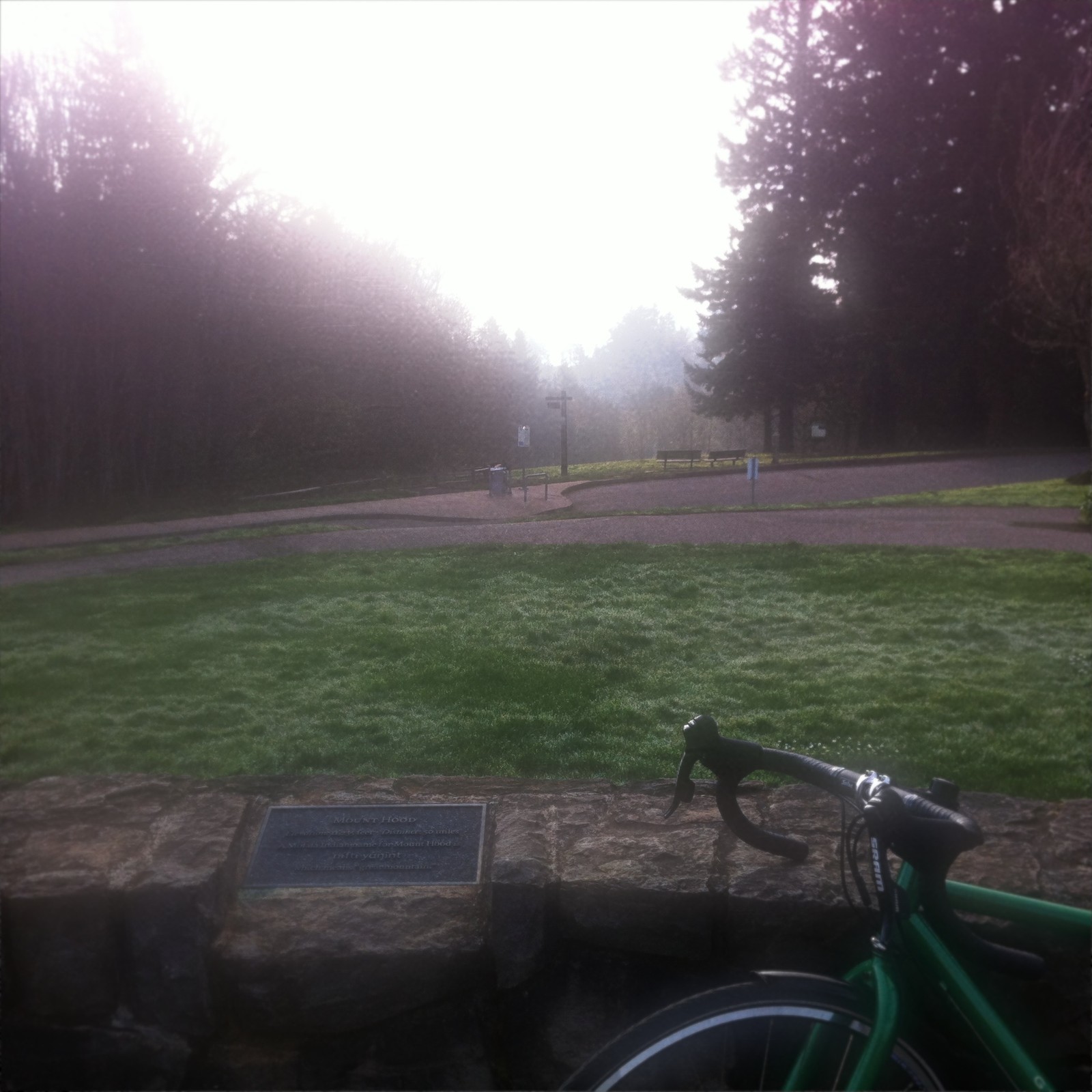 View from Council Crest toward Mt. Hood, which is NOT visible
