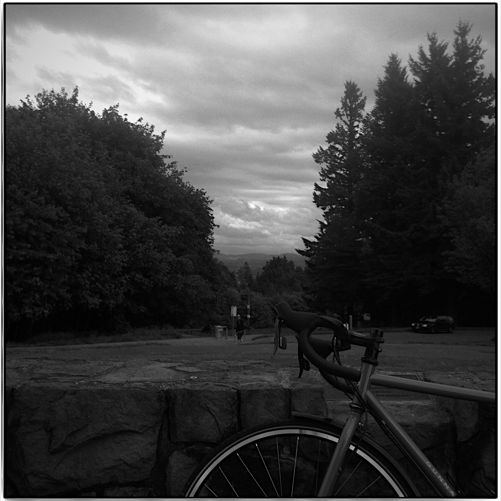 View from Council Crest toward Mt. Hood, which is NOT visible