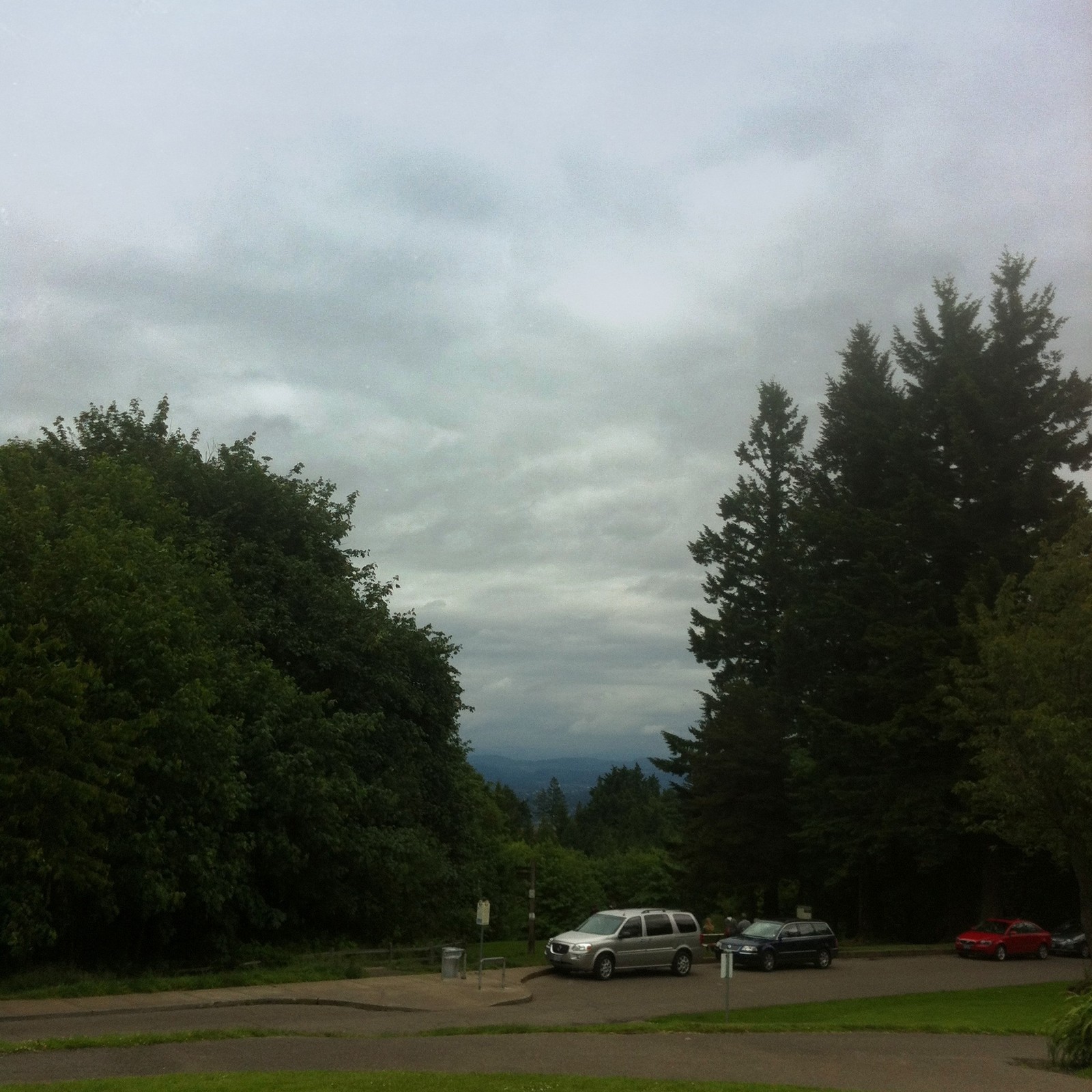 View from Council Crest toward Mt. Hood, which is NOT visible