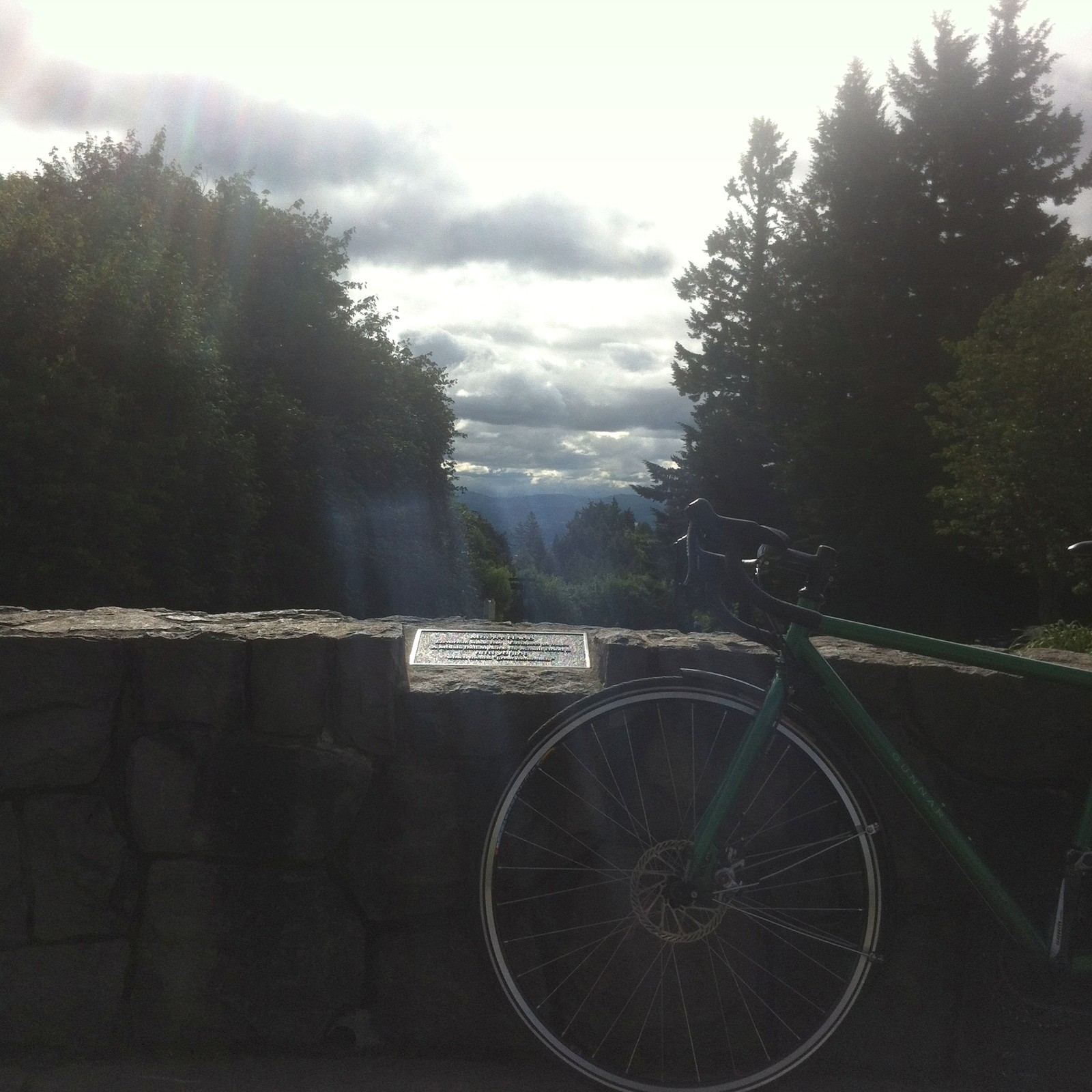 View from Council Crest toward Mt. Hood, which is NOT visible