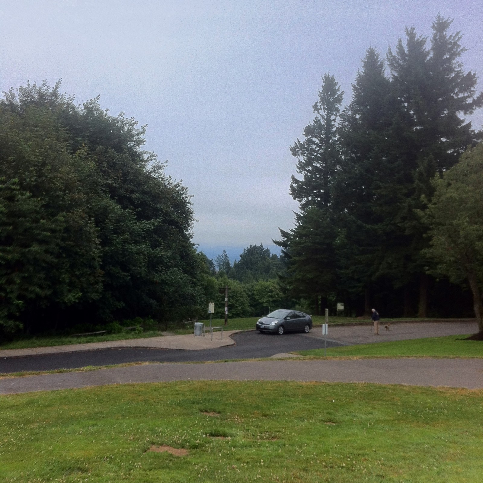 View from Council Crest toward Mt. Hood, which is NOT visible