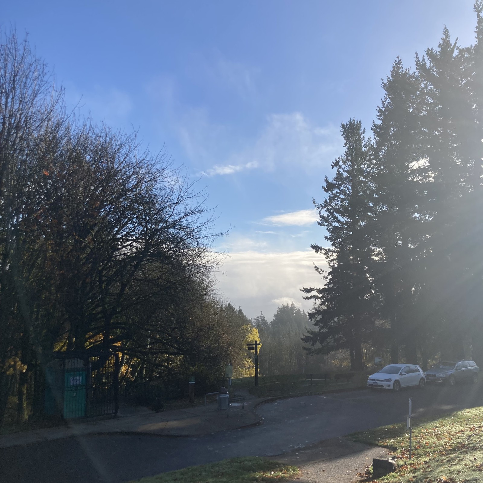 View from Council Crest toward Mt. Hood, which is NOT visible