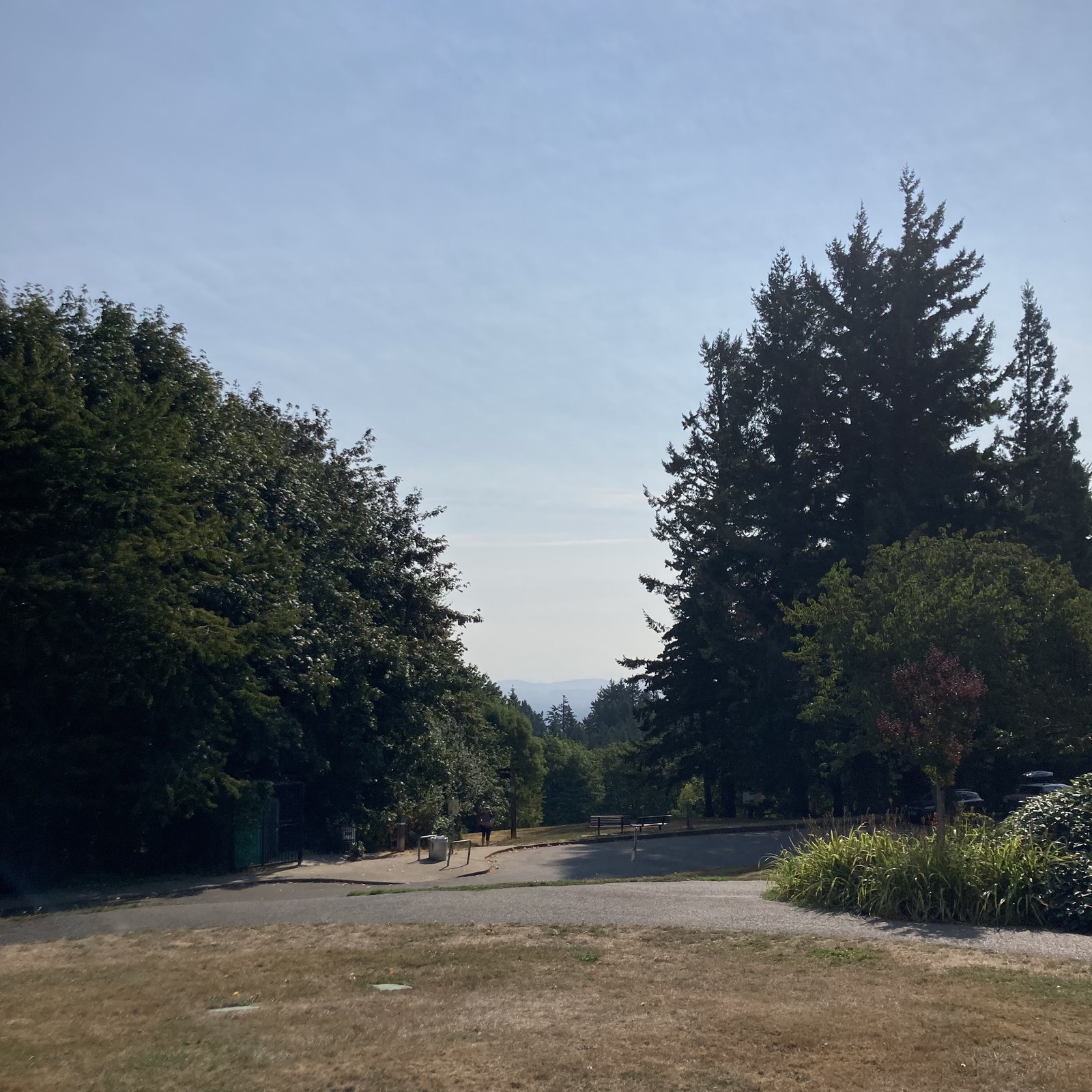View from Council Crest toward Mt. Hood, which is NOT visible
