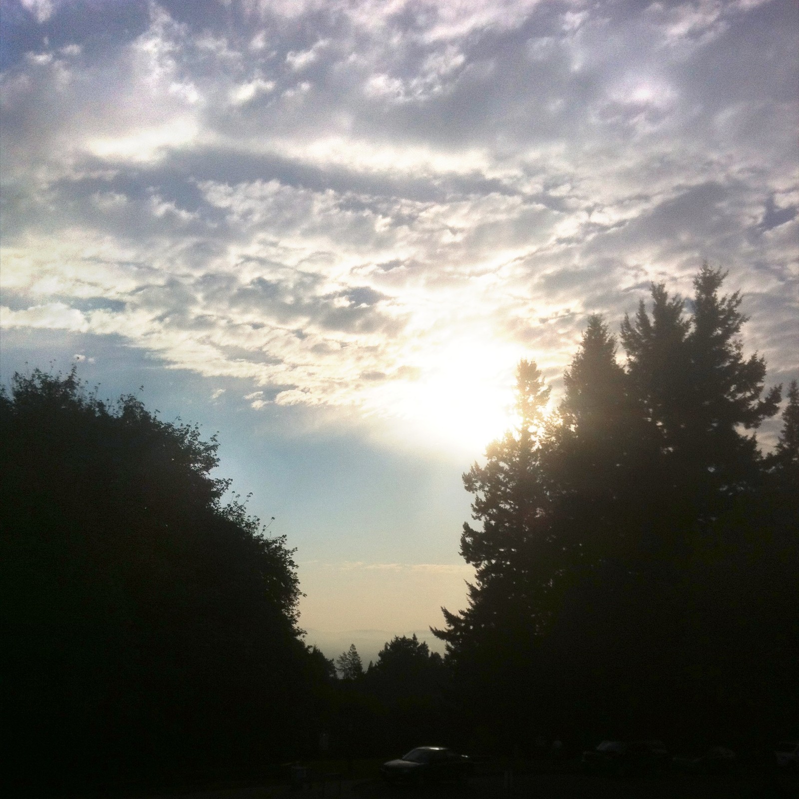 View from Council Crest toward Mt. Hood, which is NOT visible