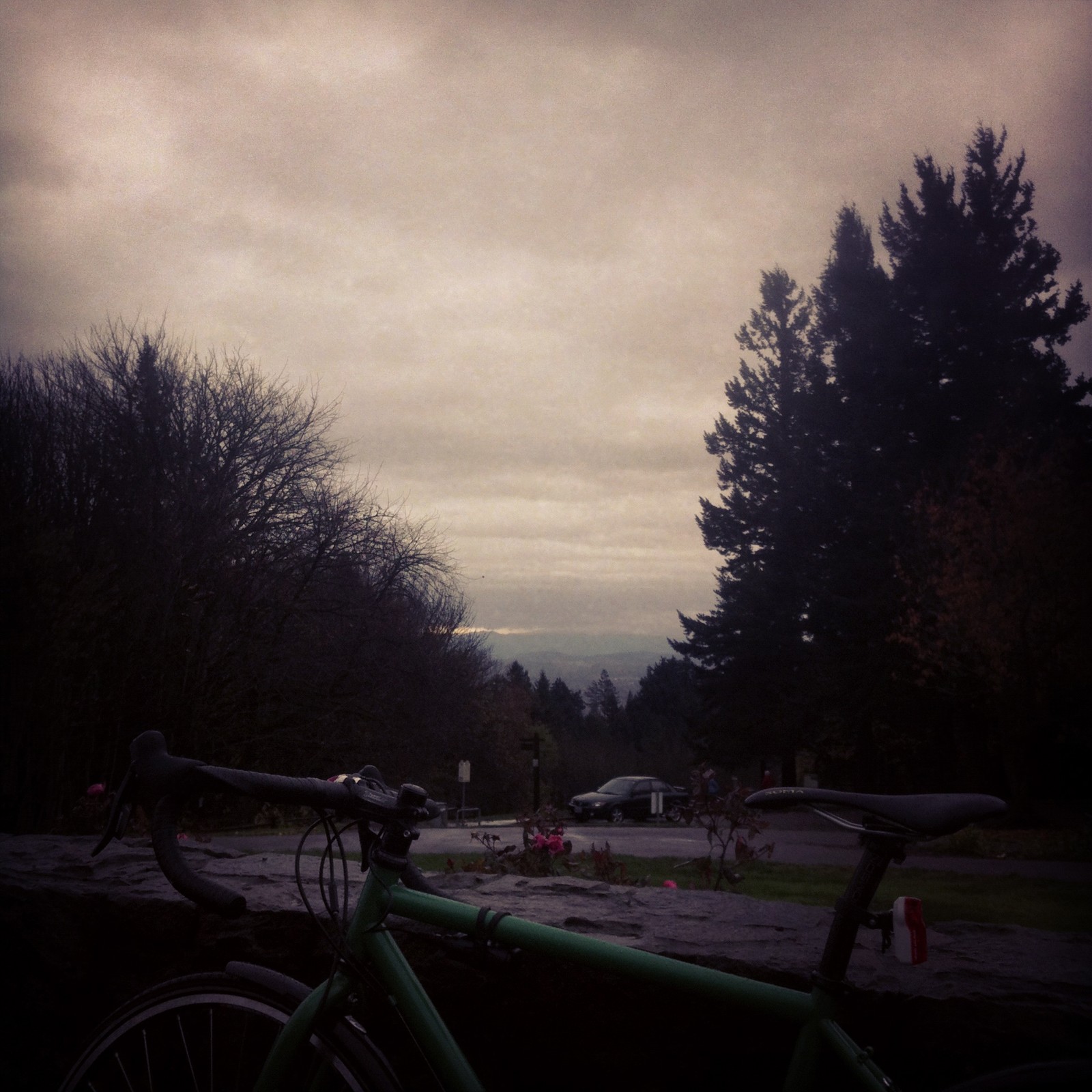 View from Council Crest toward Mt. Hood, which is NOT visible