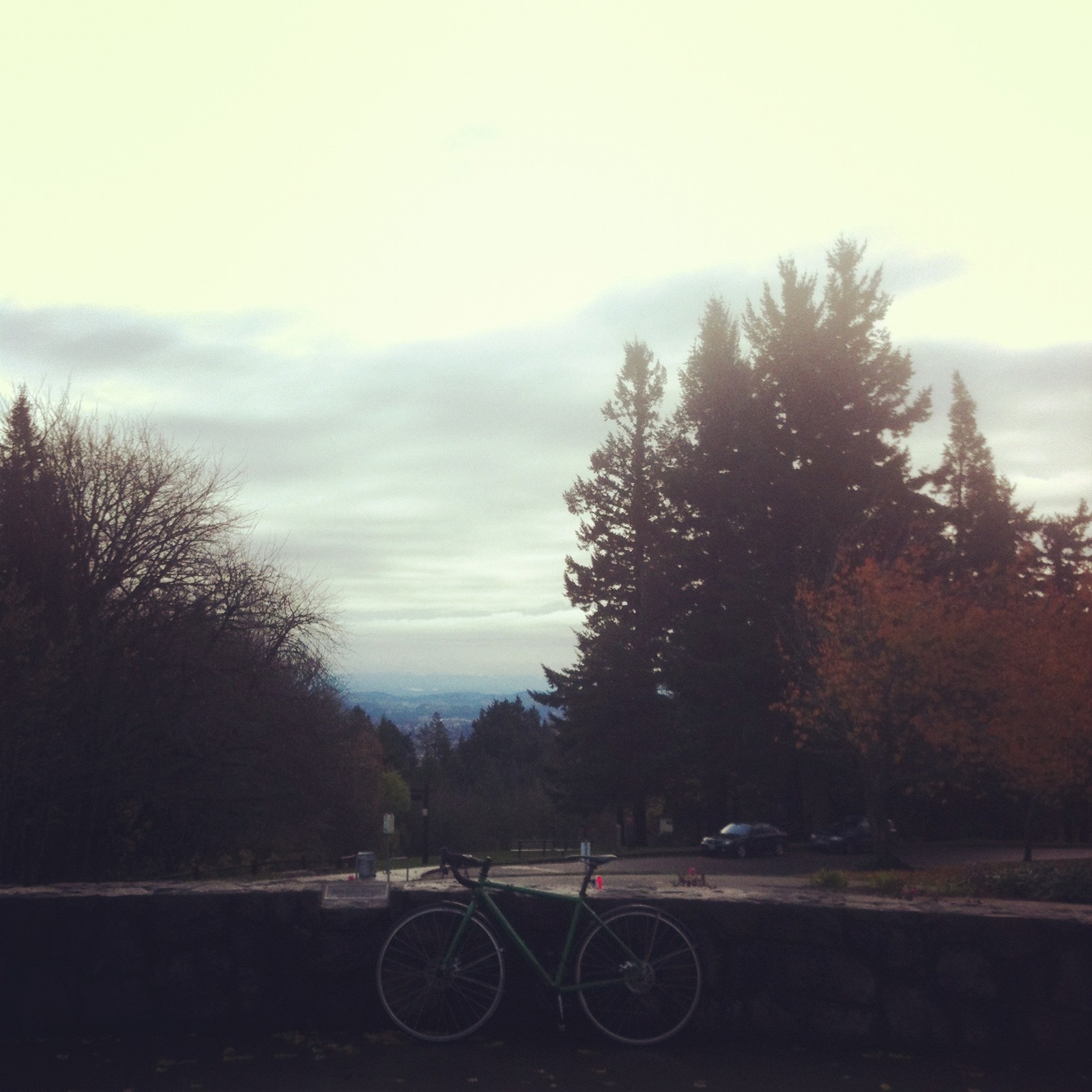 View from Council Crest toward Mt. Hood, which is NOT visible
