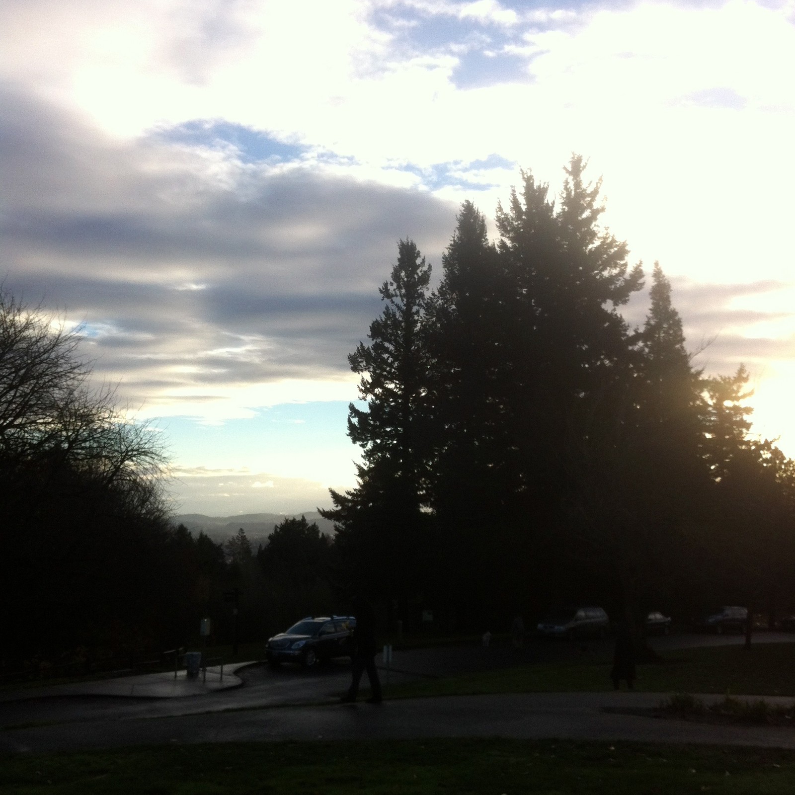 View from Council Crest toward Mt. Hood, which is NOT visible