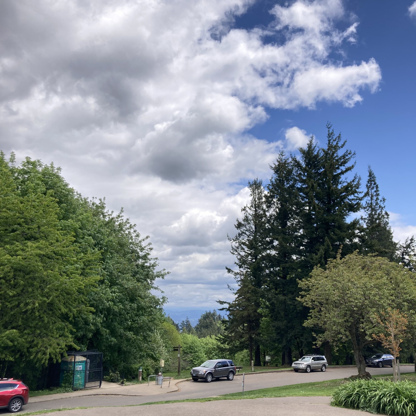 View from Council Crest toward Mt. Hood, which is NOT visible