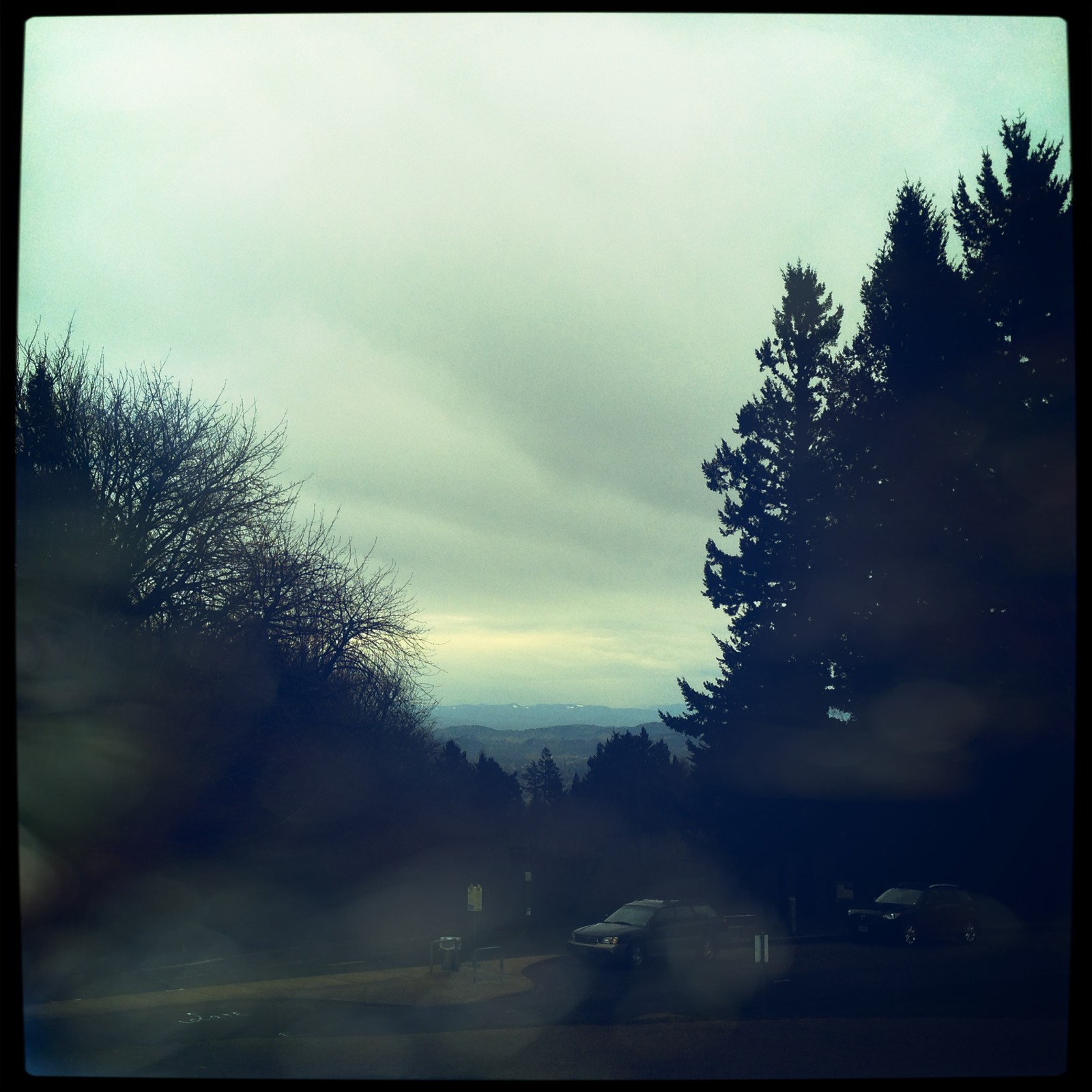 View from Council Crest toward Mt. Hood, which is NOT visible